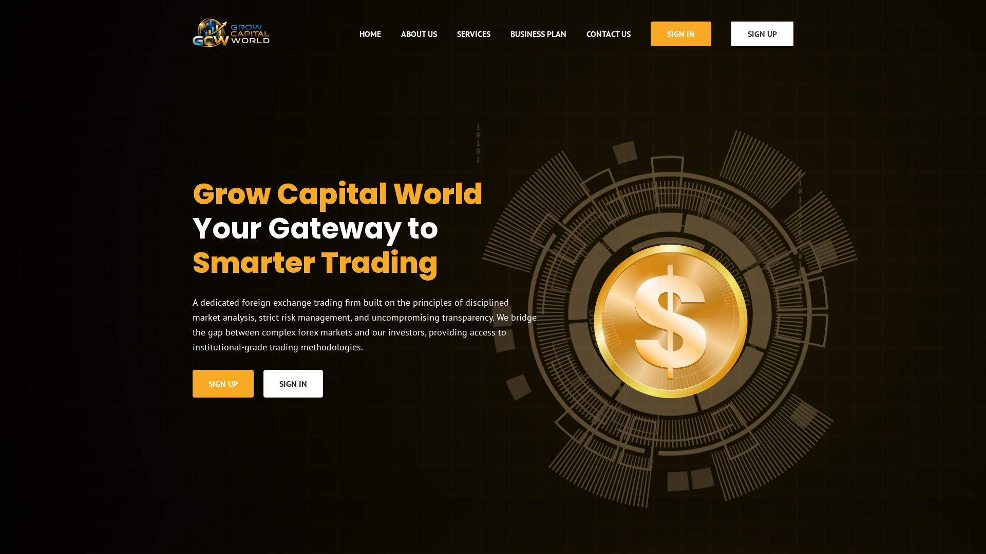 Screenshot of growcapitalworld.com