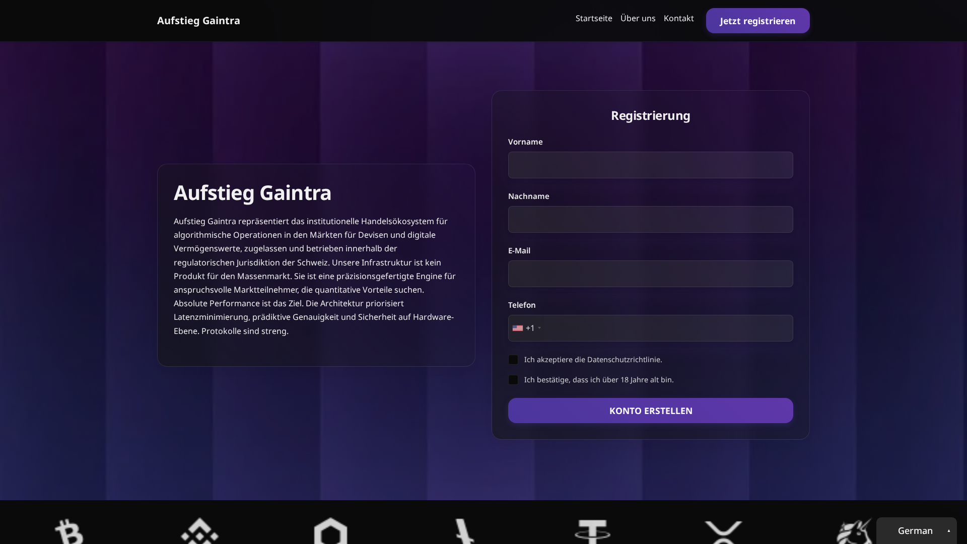 Screenshot of aufstieggaintra.pro
