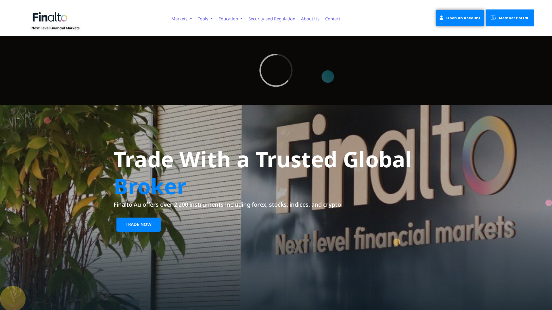 Screenshot of finaltomarkets.com