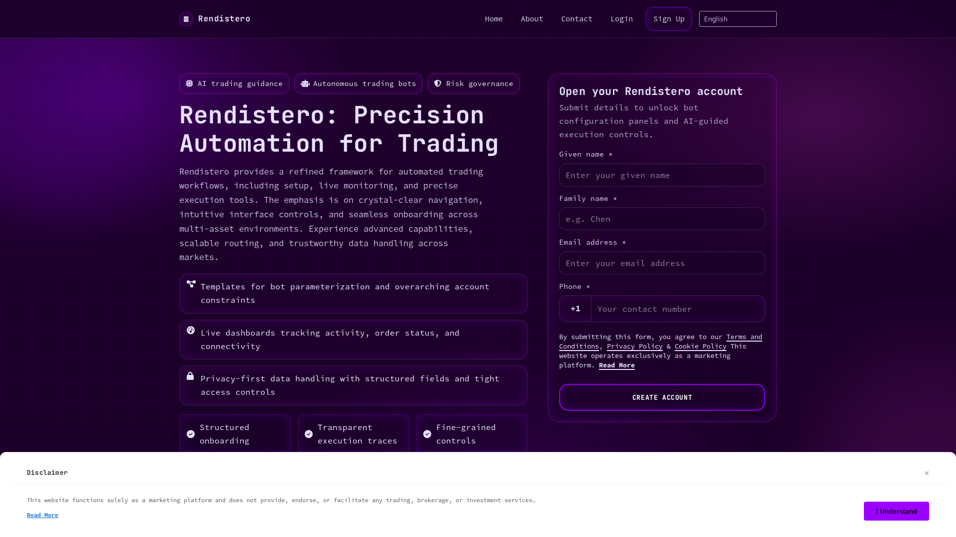 Screenshot of rendistero.pro