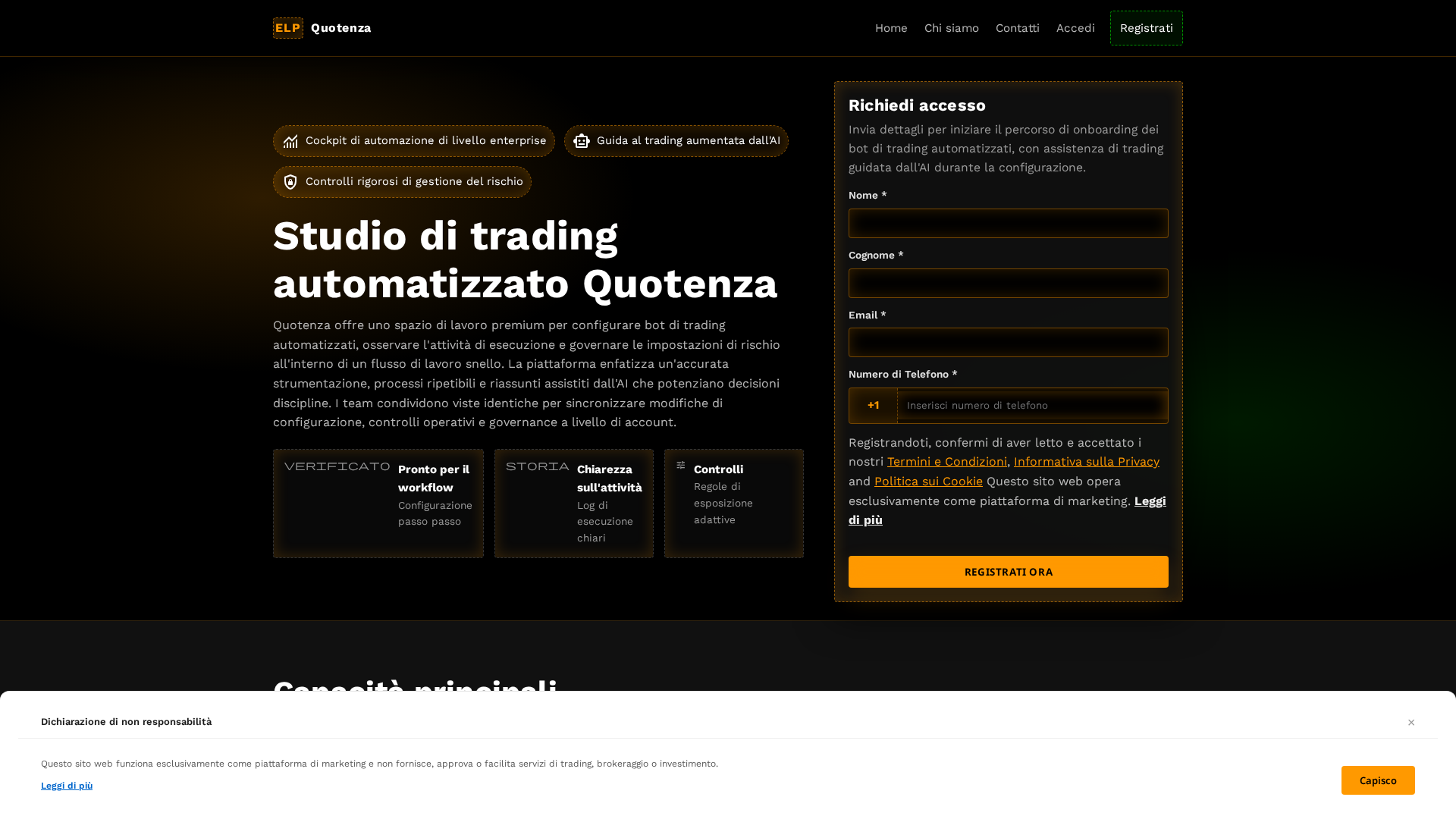 Screenshot of quotenza.pro