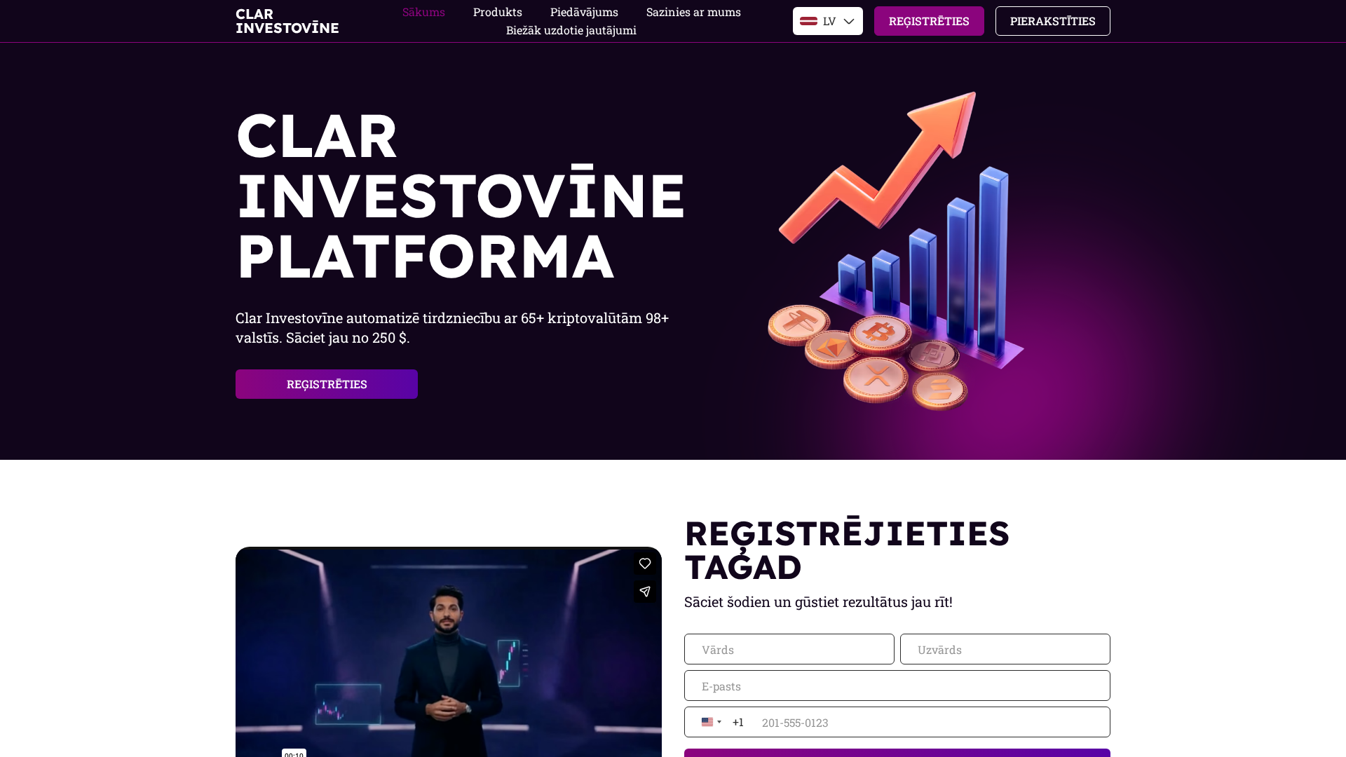 Screenshot of clar-investovine.com