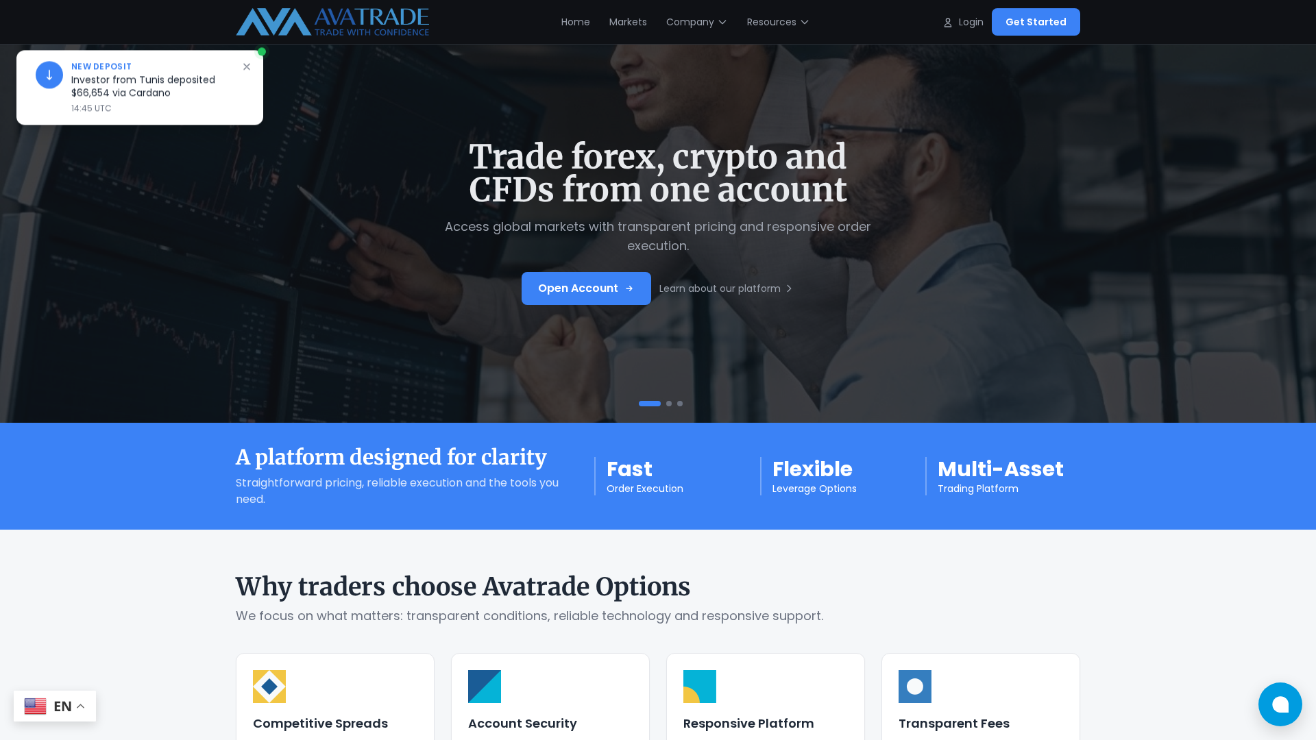 Screenshot of avatradeoptions.com