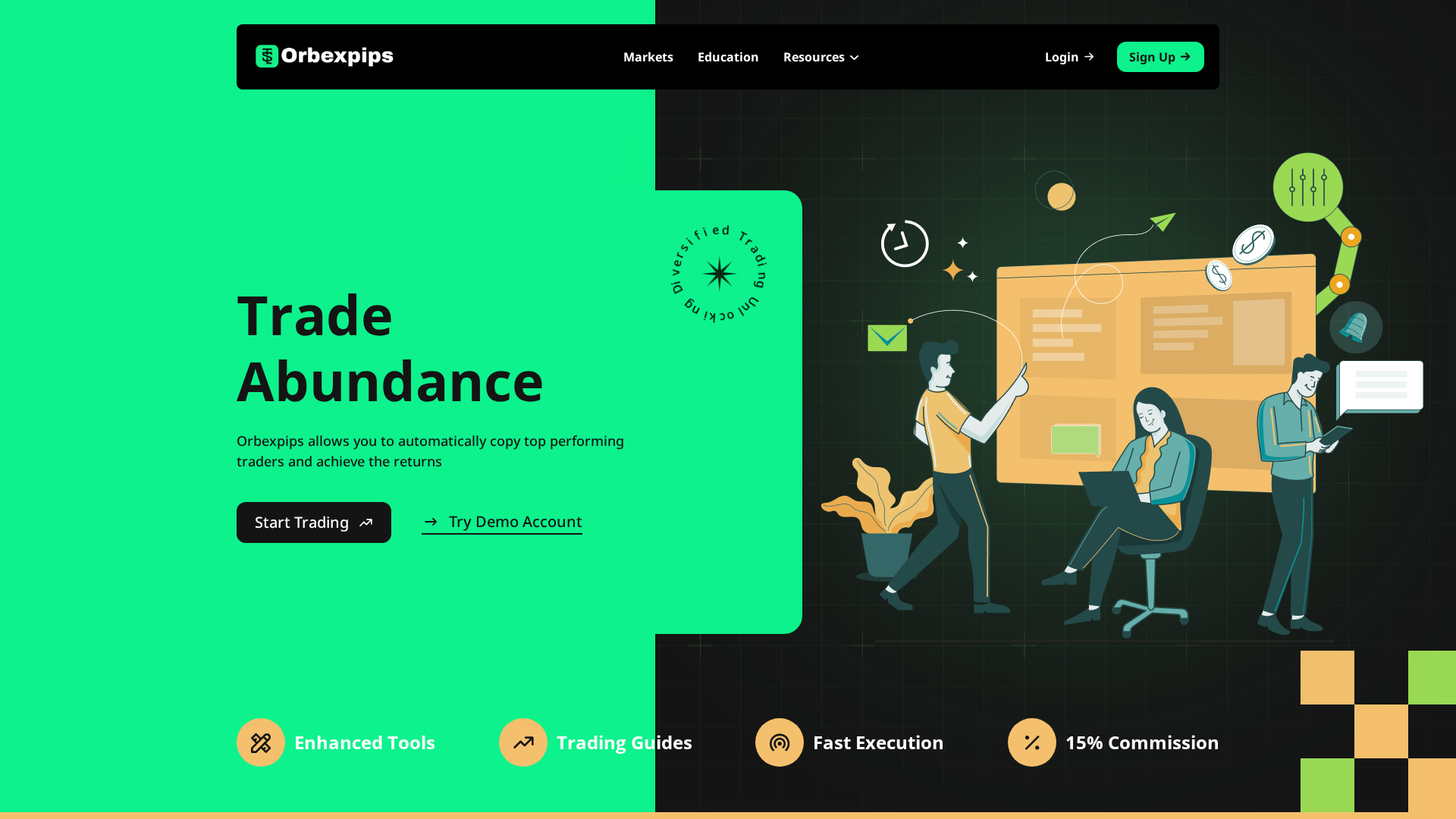 Screenshot of orbexpips.com
