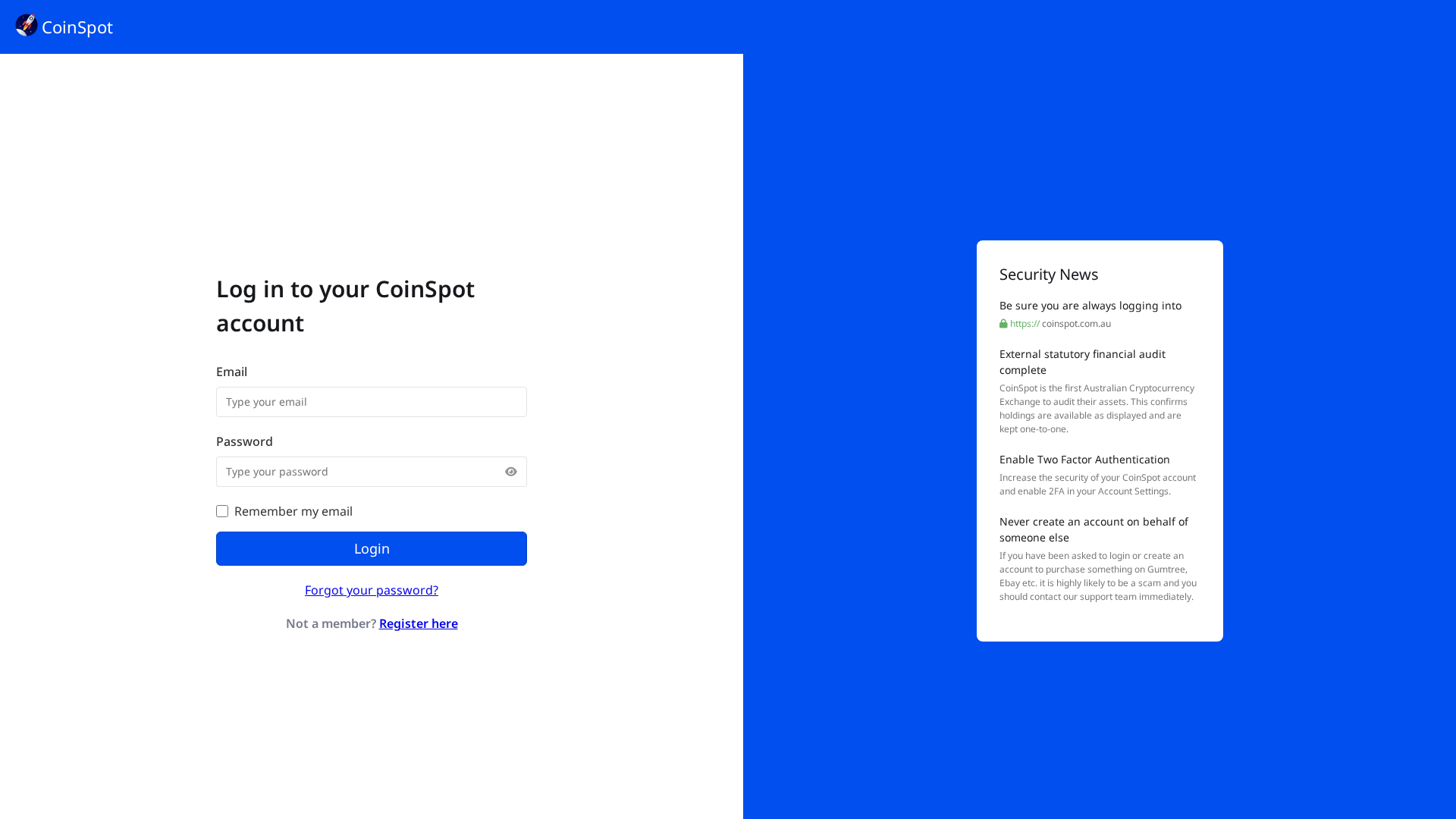 Screenshot of synchronize-coinspots.com