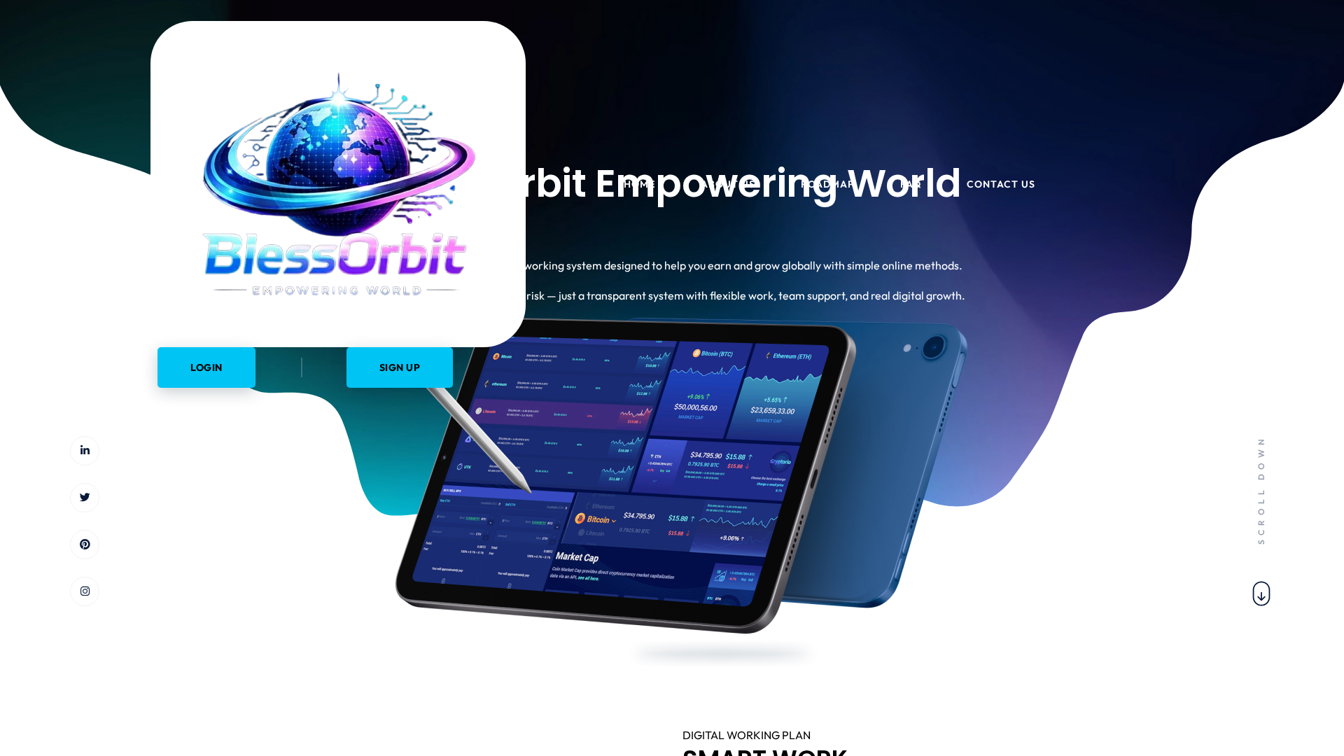 Screenshot of blessorbit.com