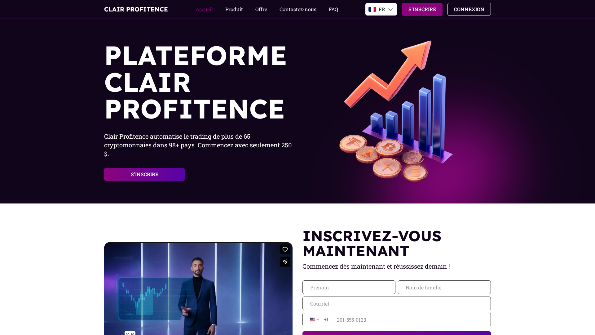 Screenshot of clair-profitence.com