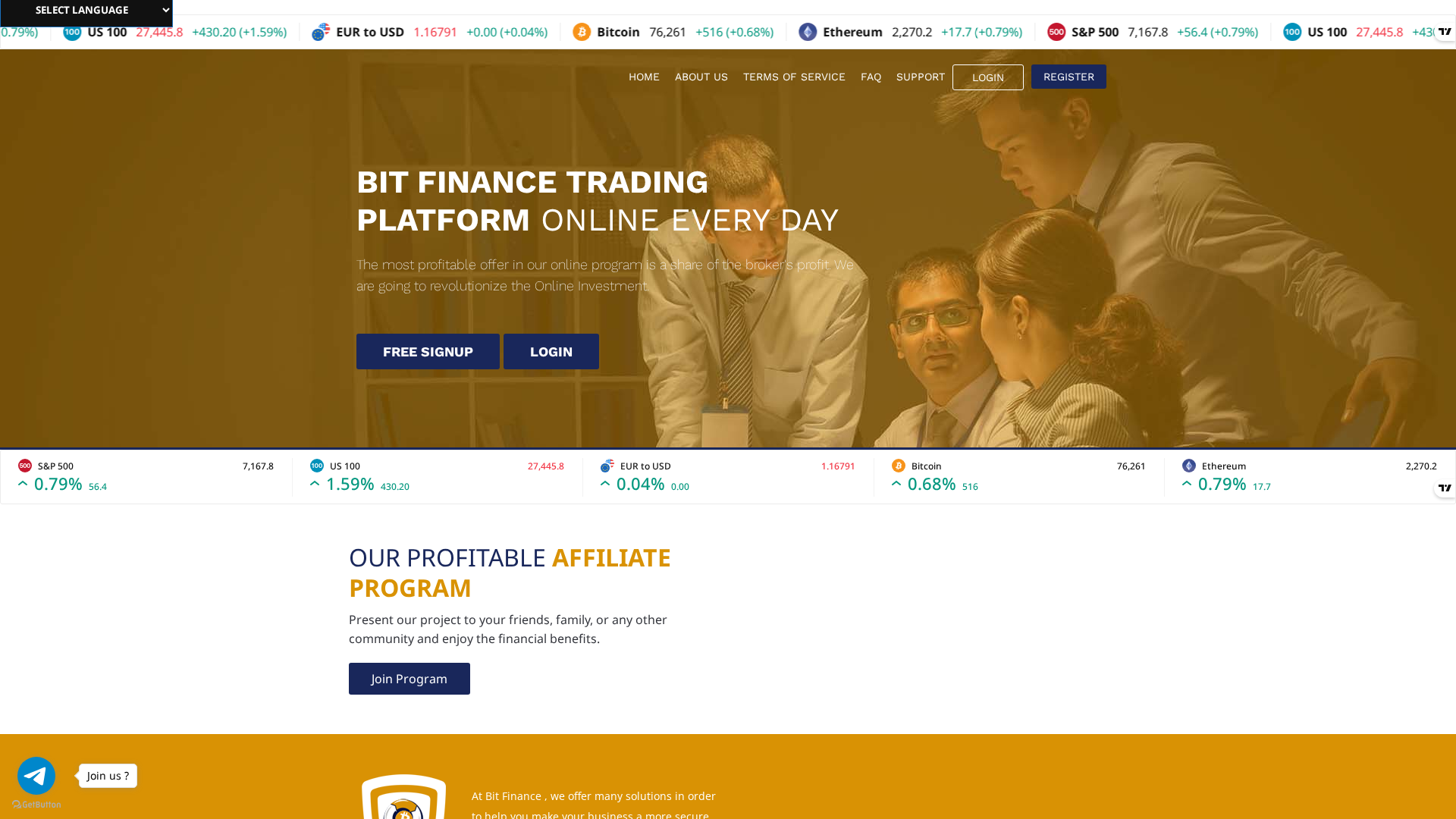 Screenshot of bit-flnc.live