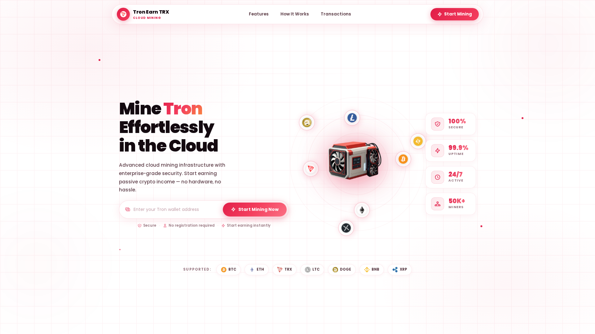 Screenshot of trxearntrx.com