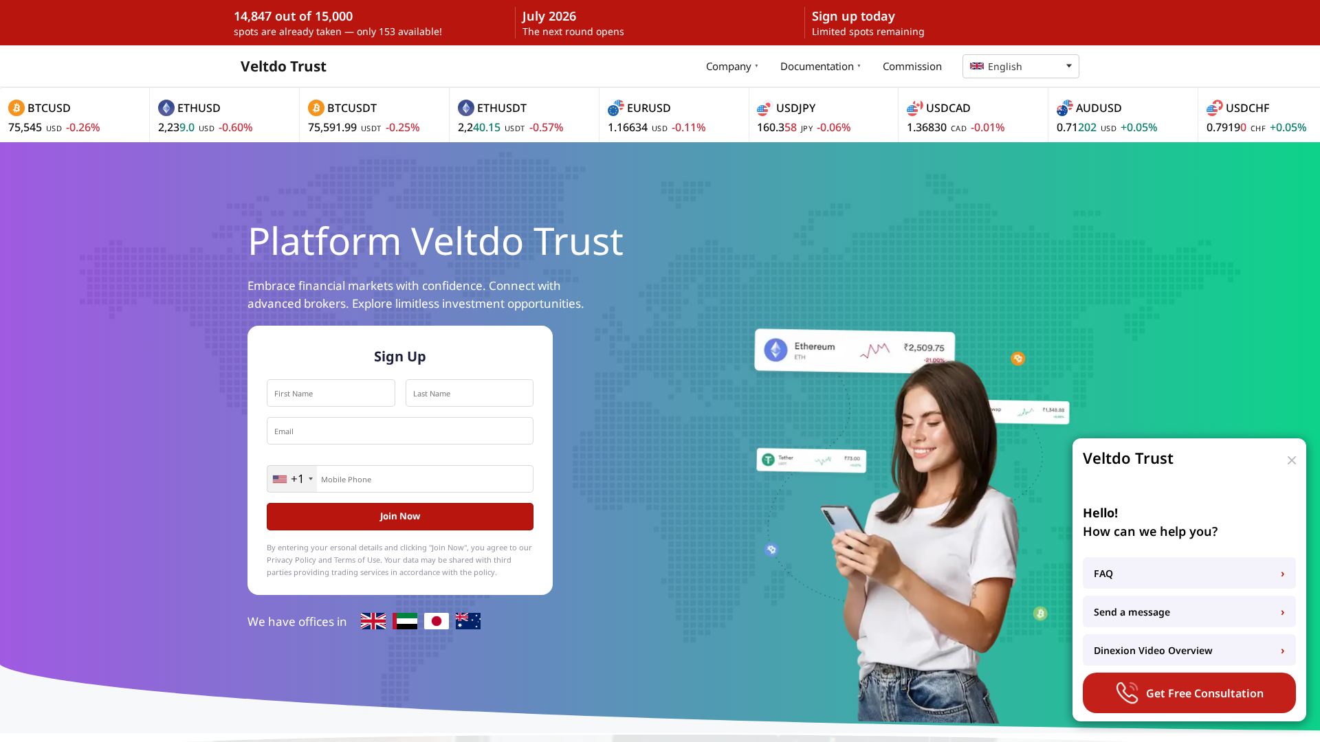 Screenshot of veltdo-trust.ca
