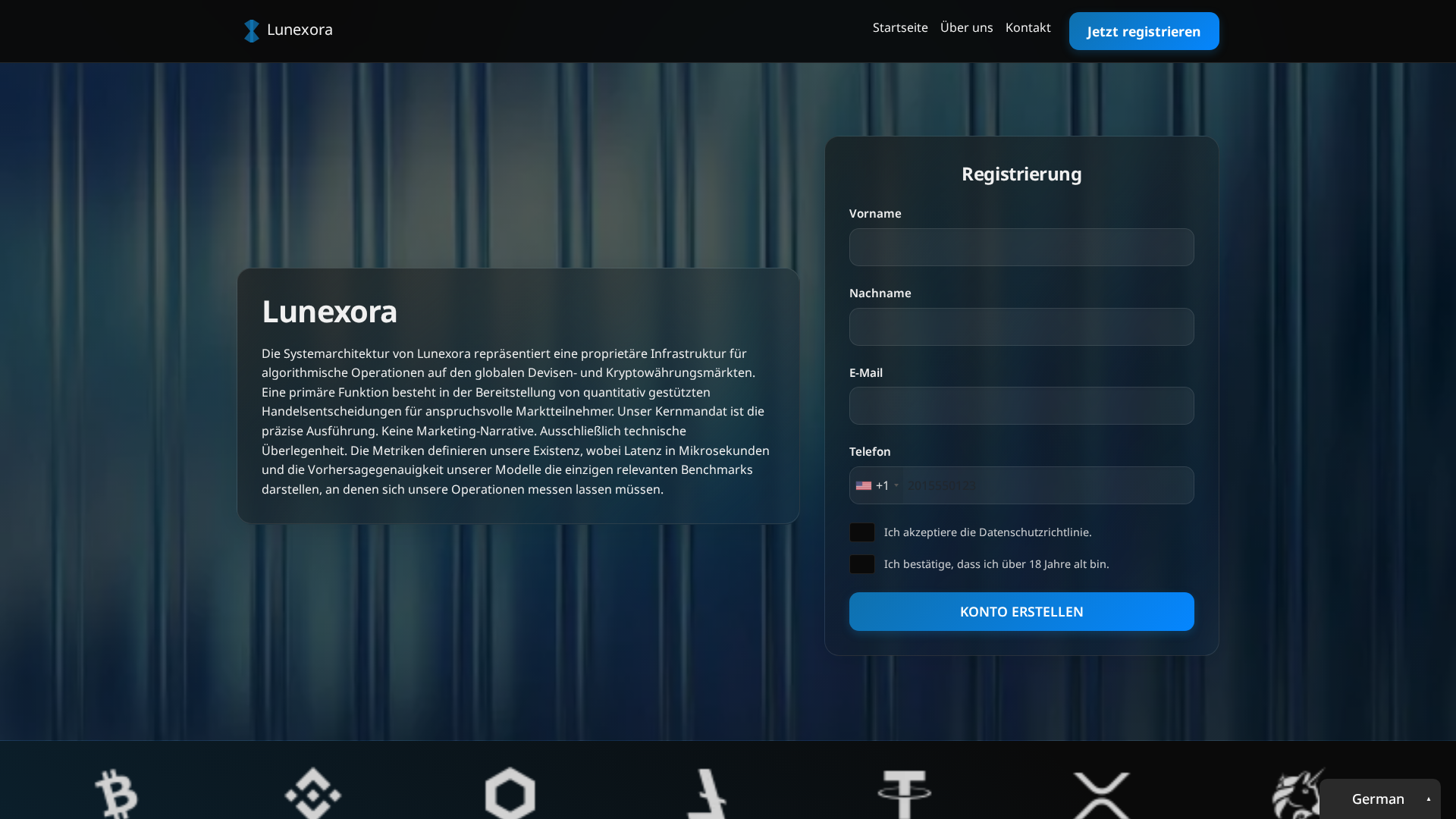 Screenshot of lunexora.site