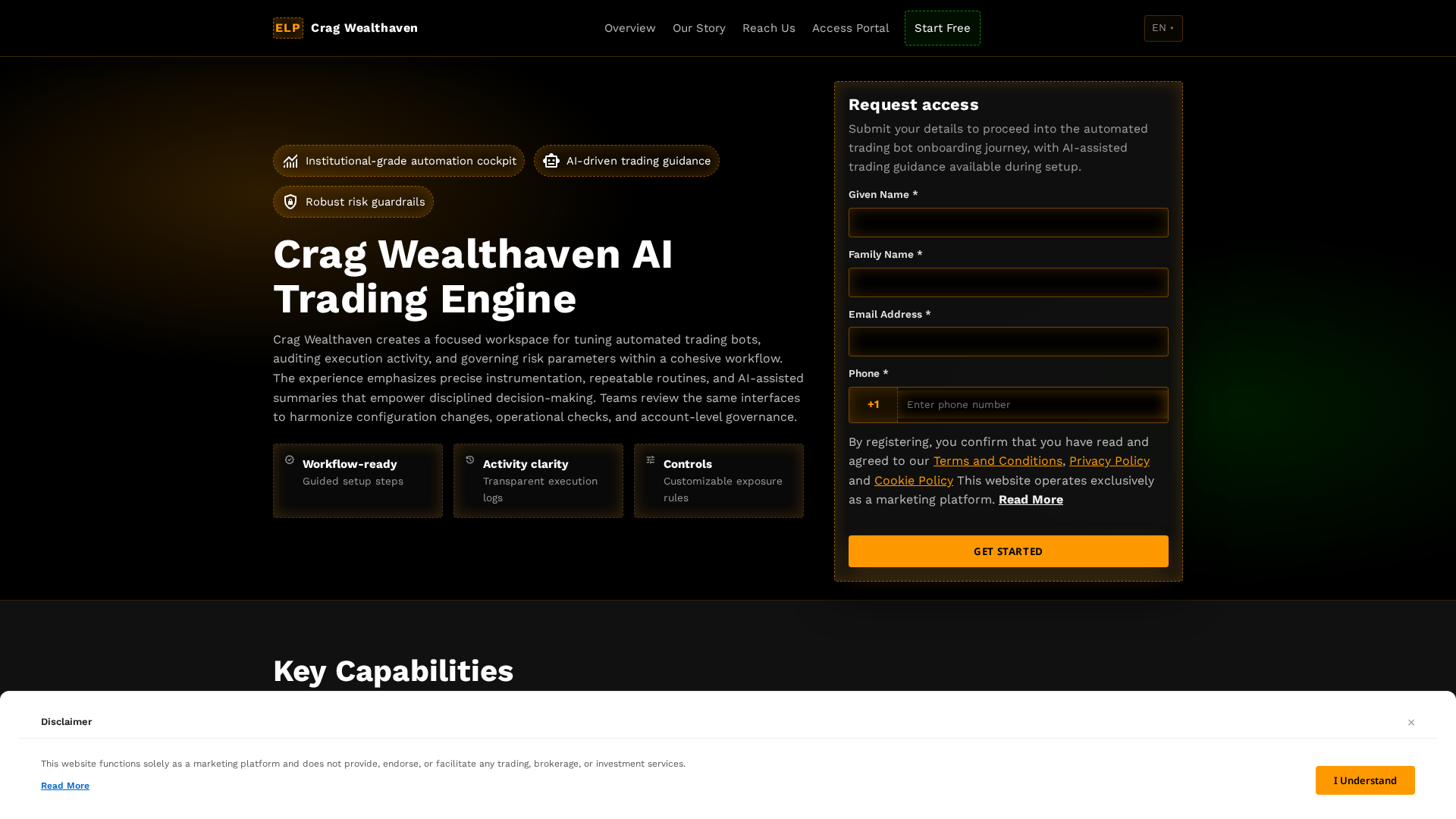 Screenshot of cragwealthaven.digital