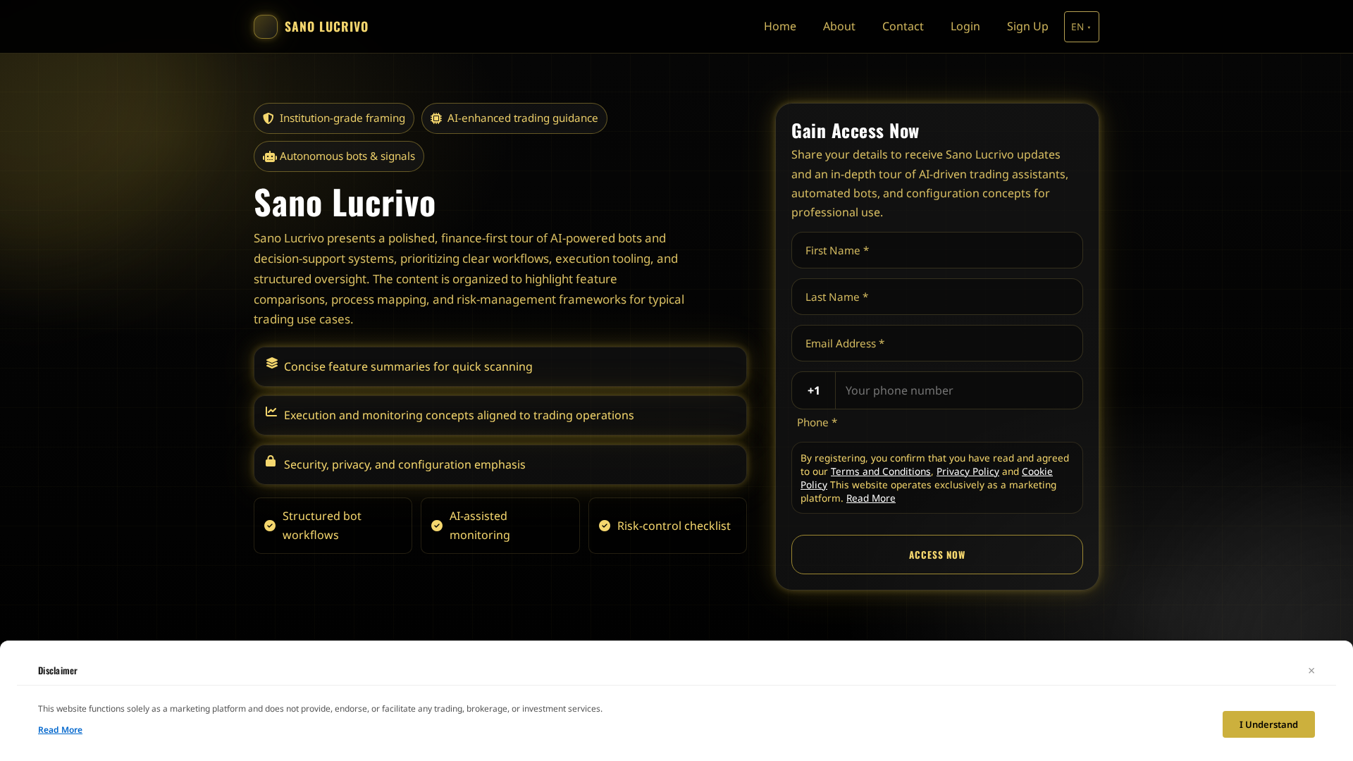 Screenshot of sanolucrivo.pro
