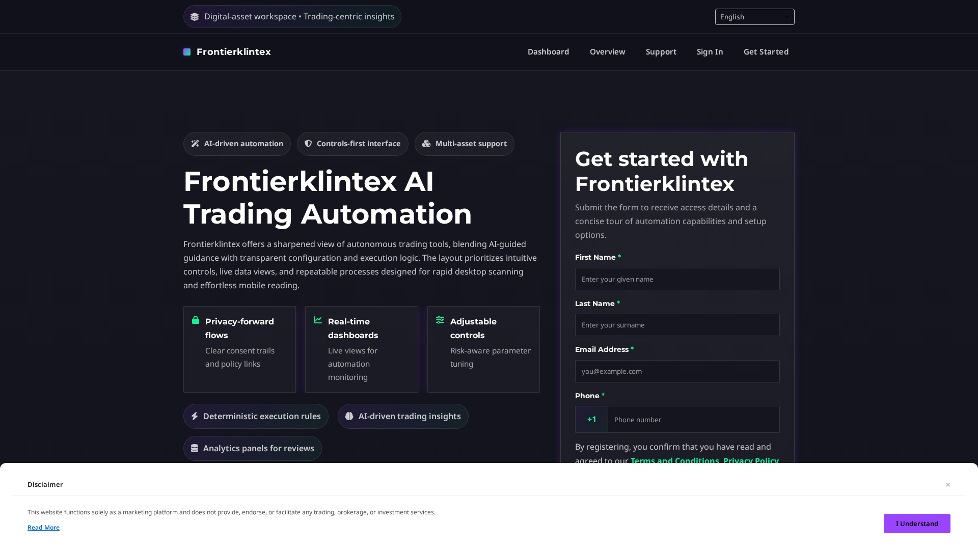 Screenshot of frontierklintex.click