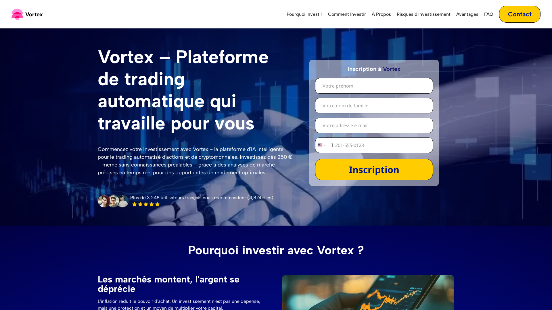 Screenshot of fr-vortex.com
