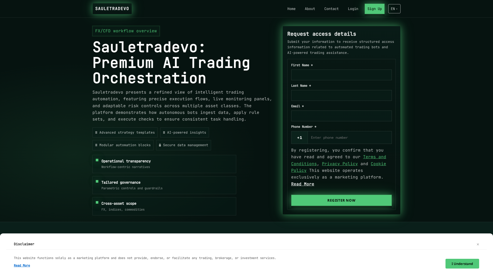 Screenshot of sauletradevo.click