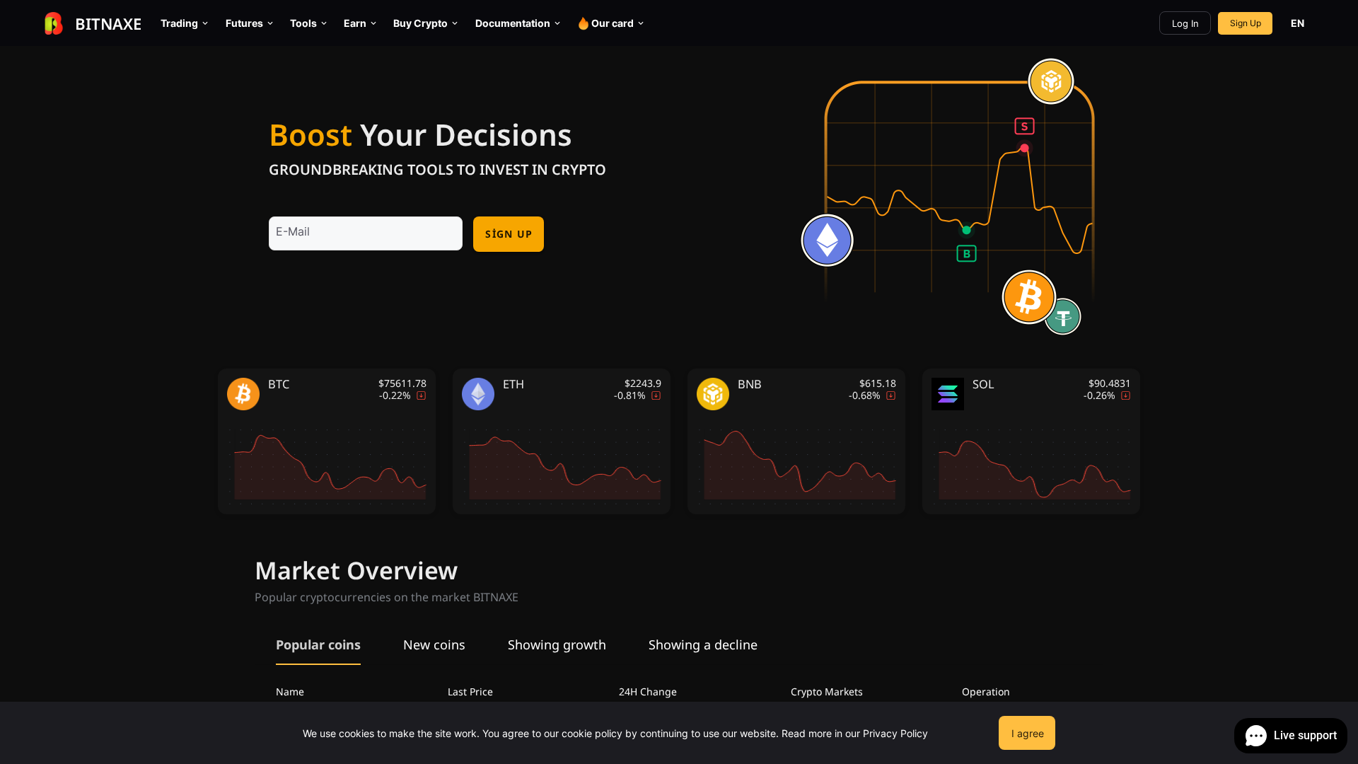 Screenshot of bitnaxe.com