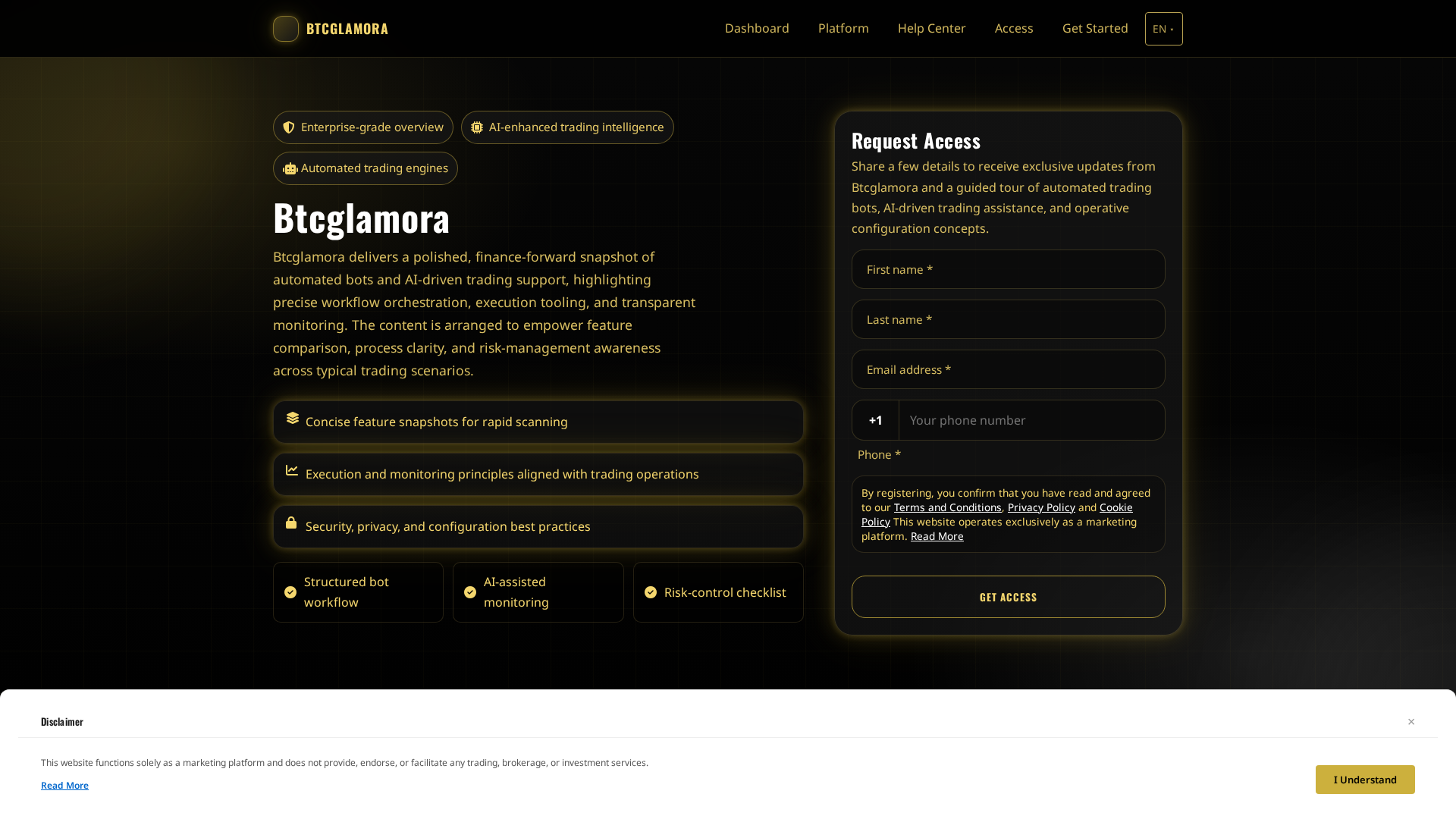 Screenshot of btcglamorasystem.com