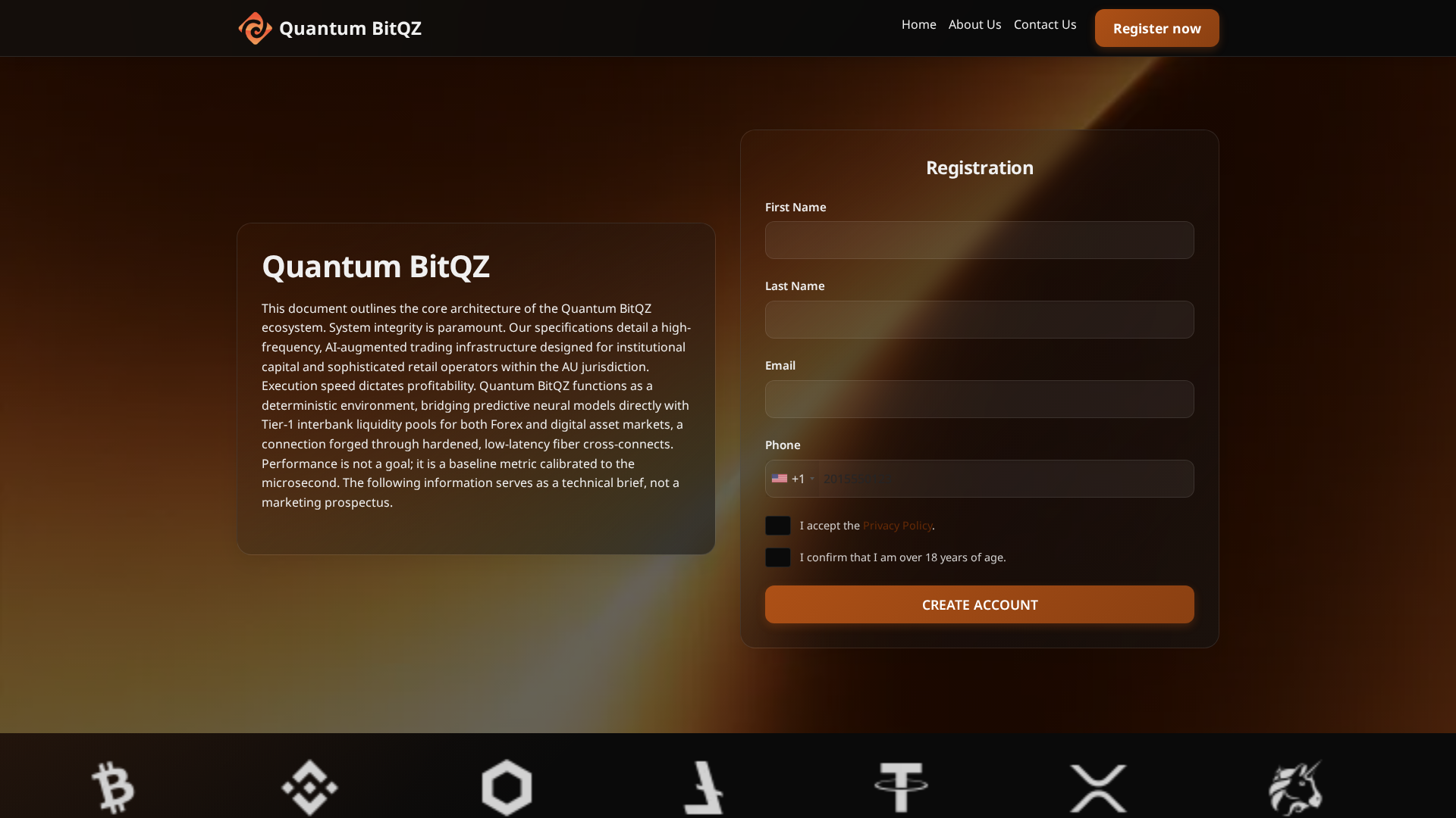 Screenshot of quantumbitqz.cloud