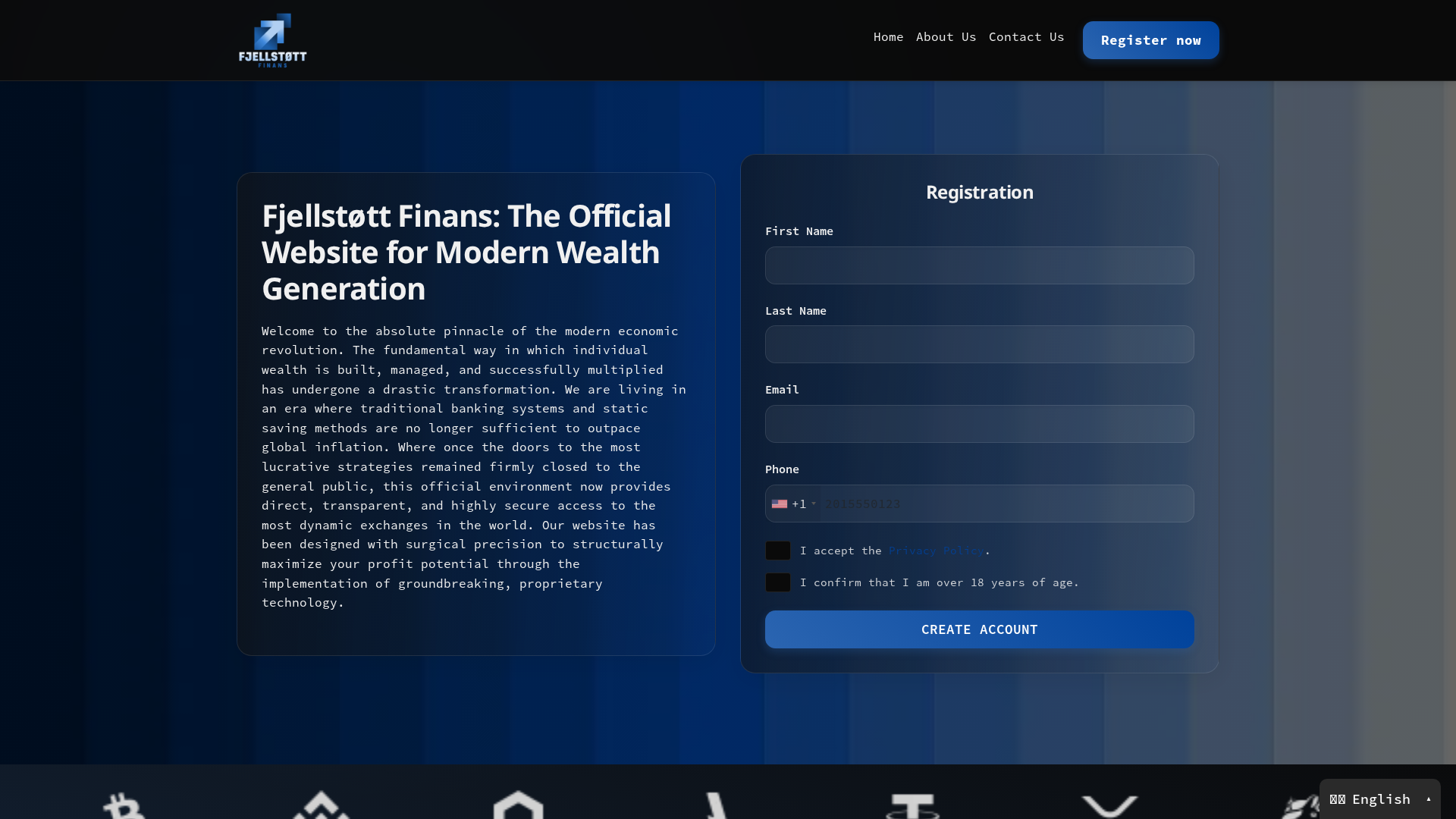 Screenshot of fjellstottfinans.net