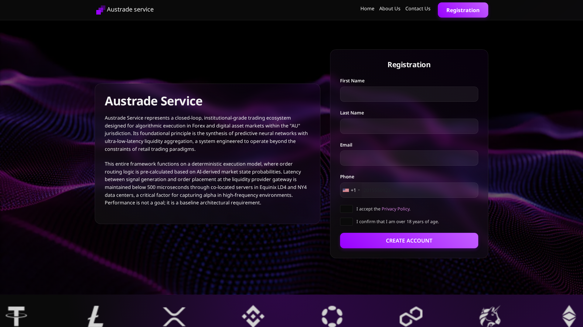 Screenshot of austradeservice.online