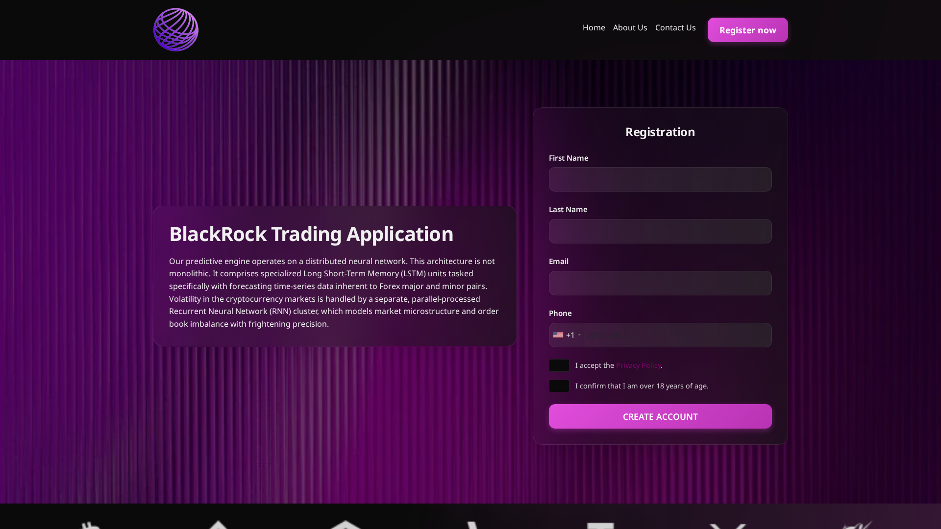 Screenshot of blackrocktrading.pro