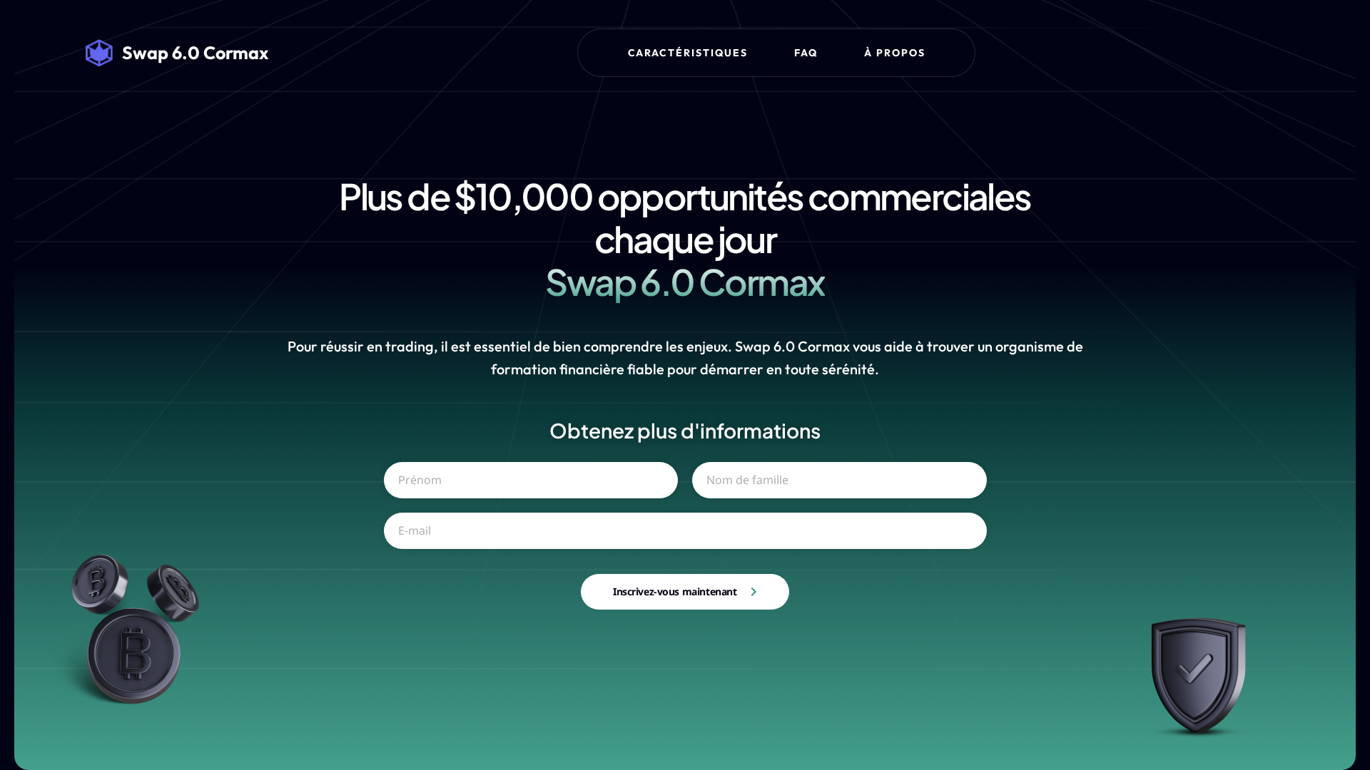 Screenshot of swapcormax60.com