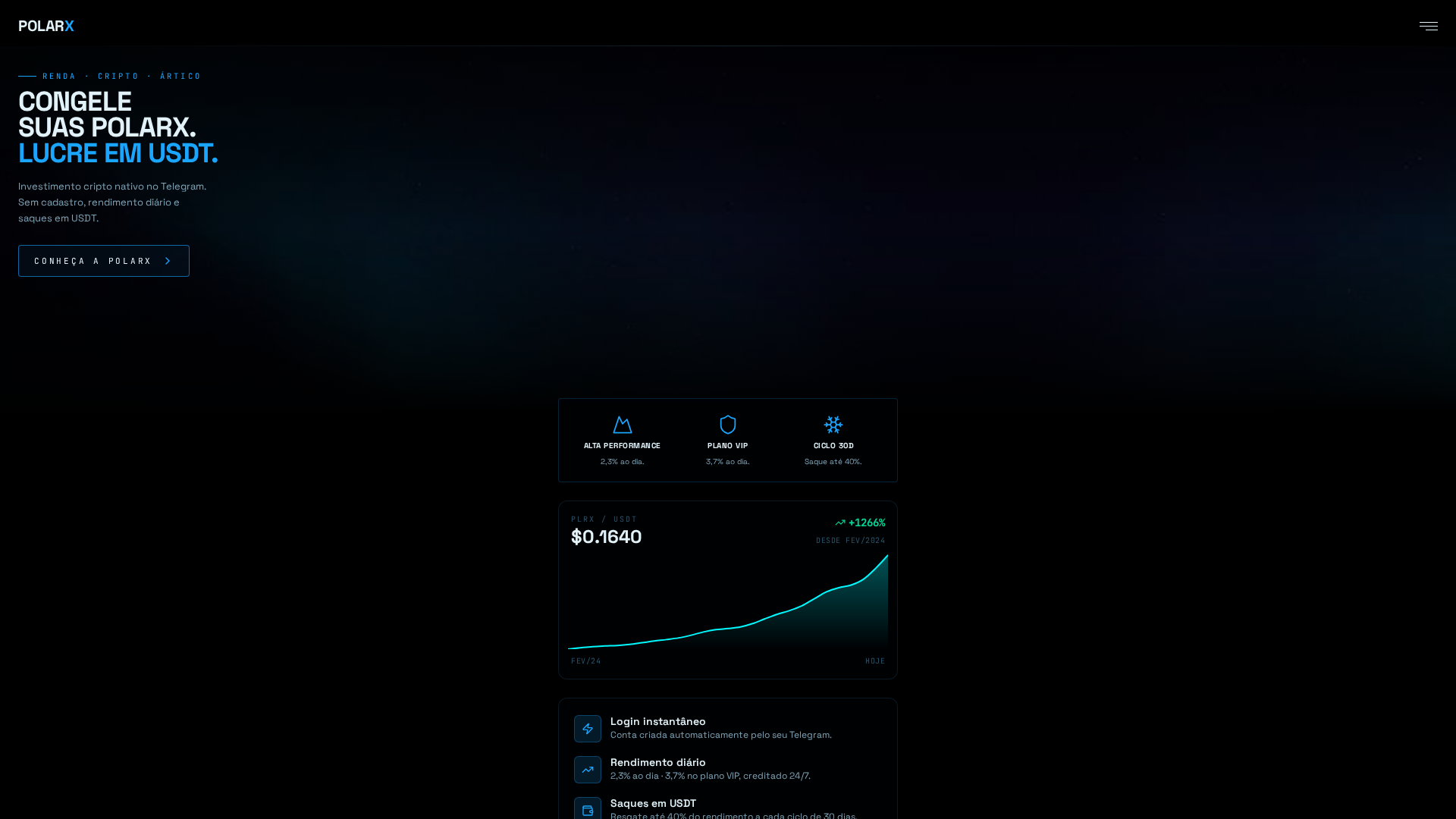 Screenshot of polarxcoin.com