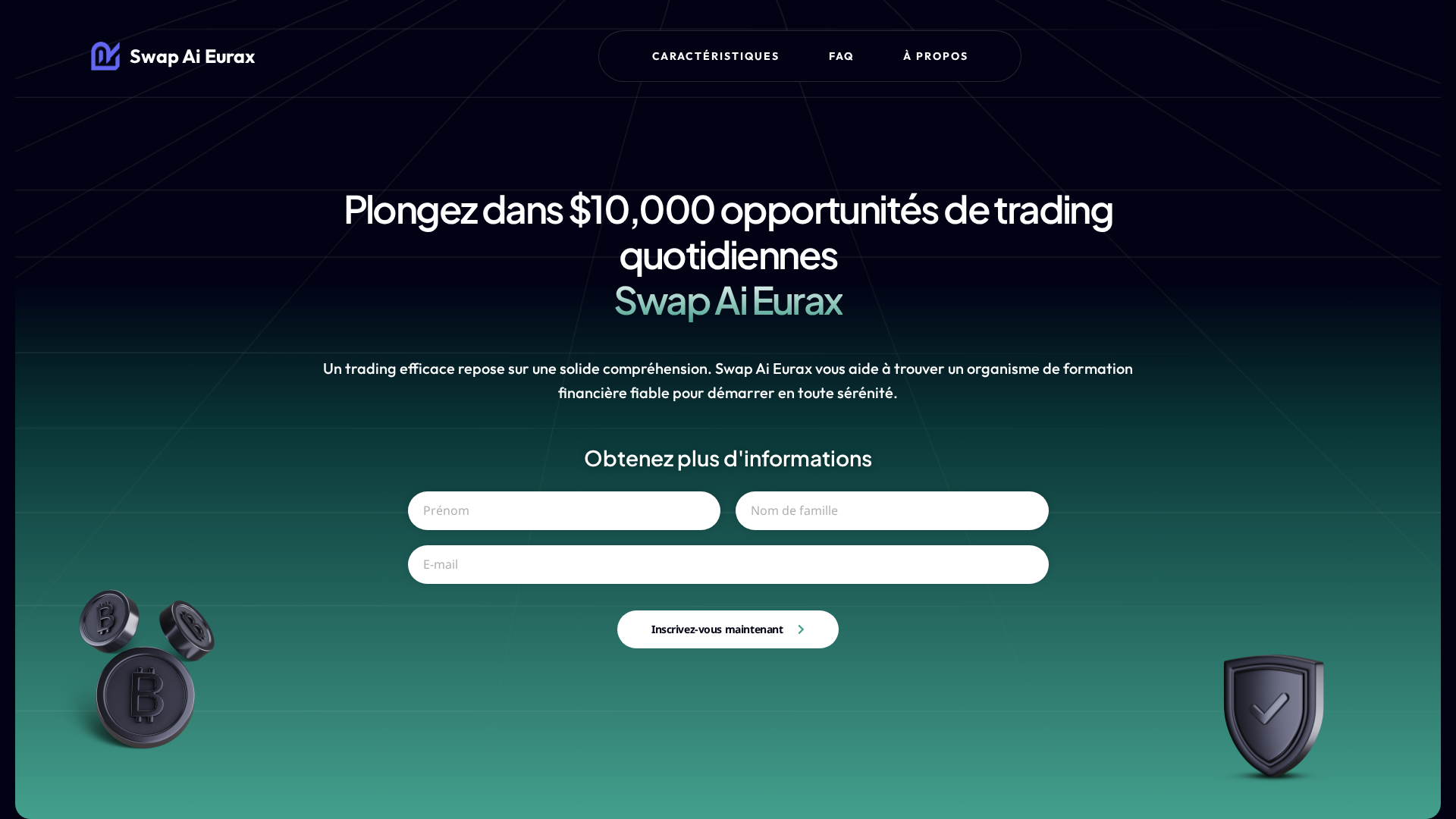 Screenshot of swapeuraxai.com