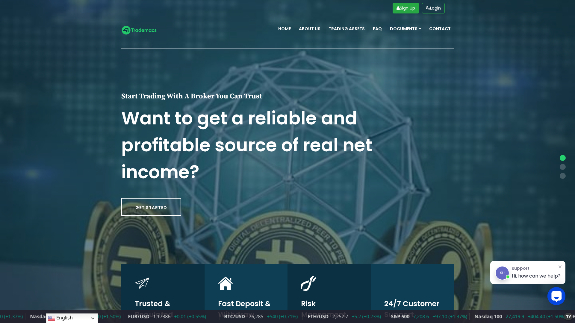 Screenshot of trademacs.live