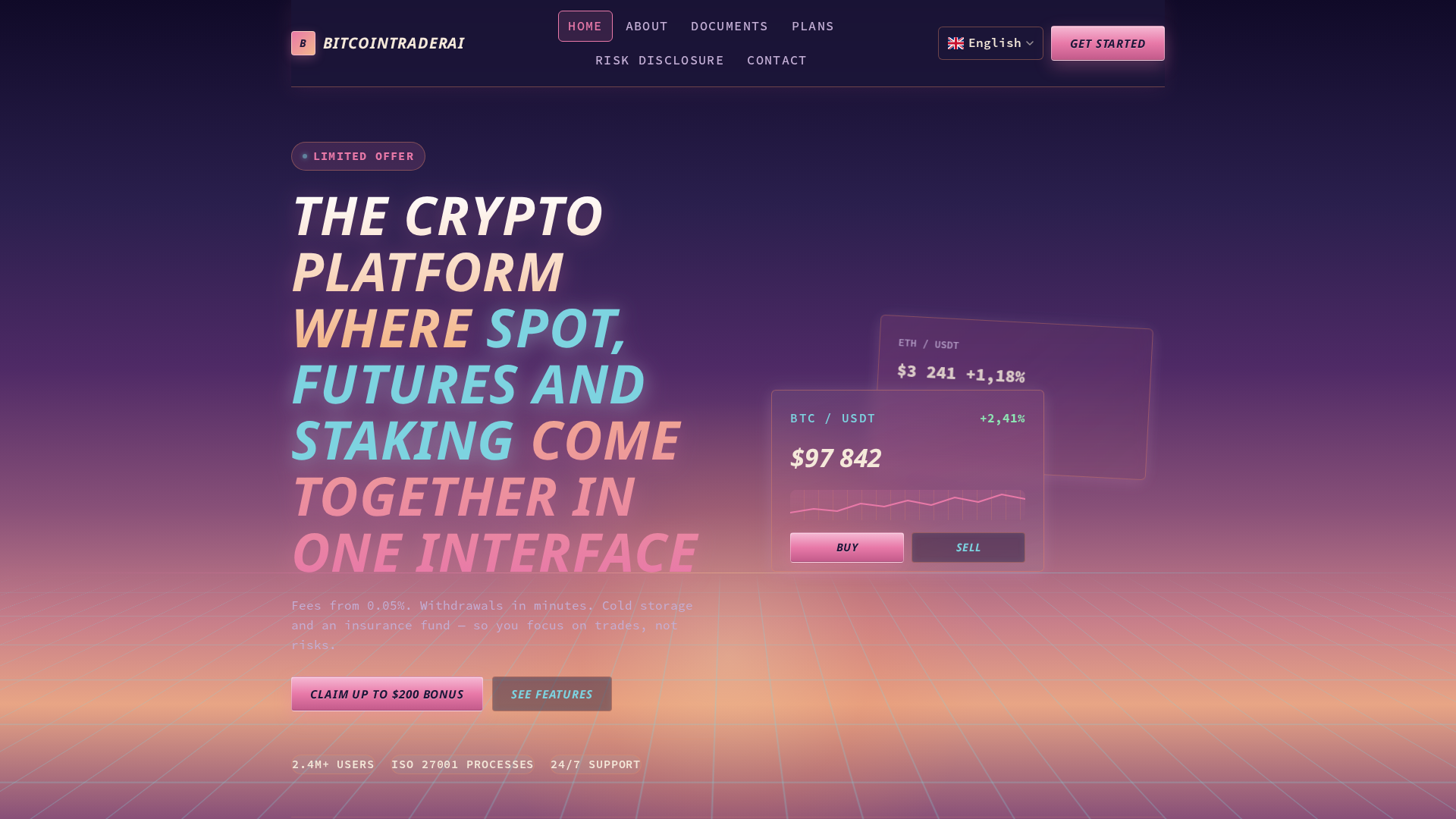 Screenshot of bitcointrader-ai-official.com
