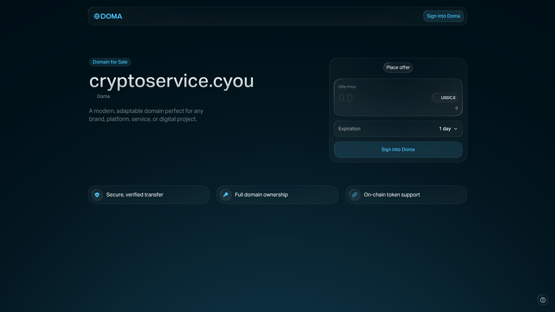 Screenshot of cryptoservice.cyou
