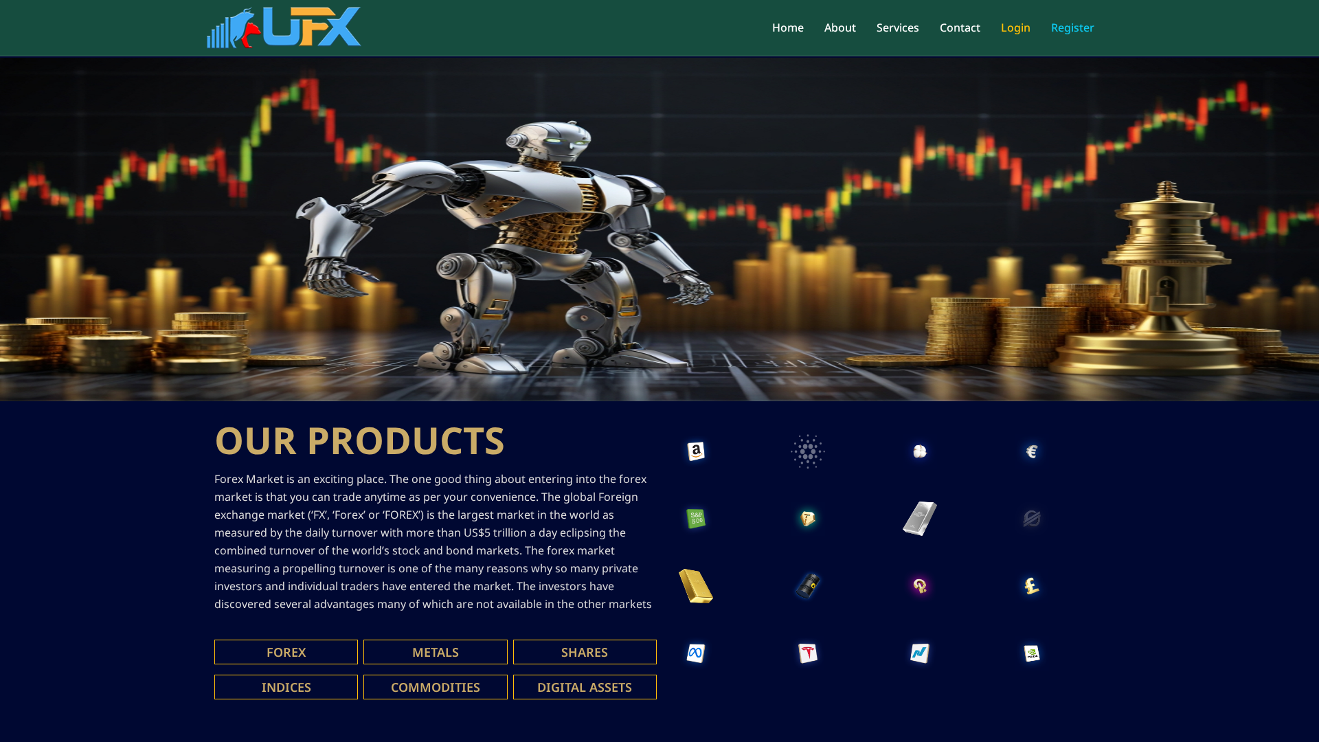 Screenshot of ufxtrade.online