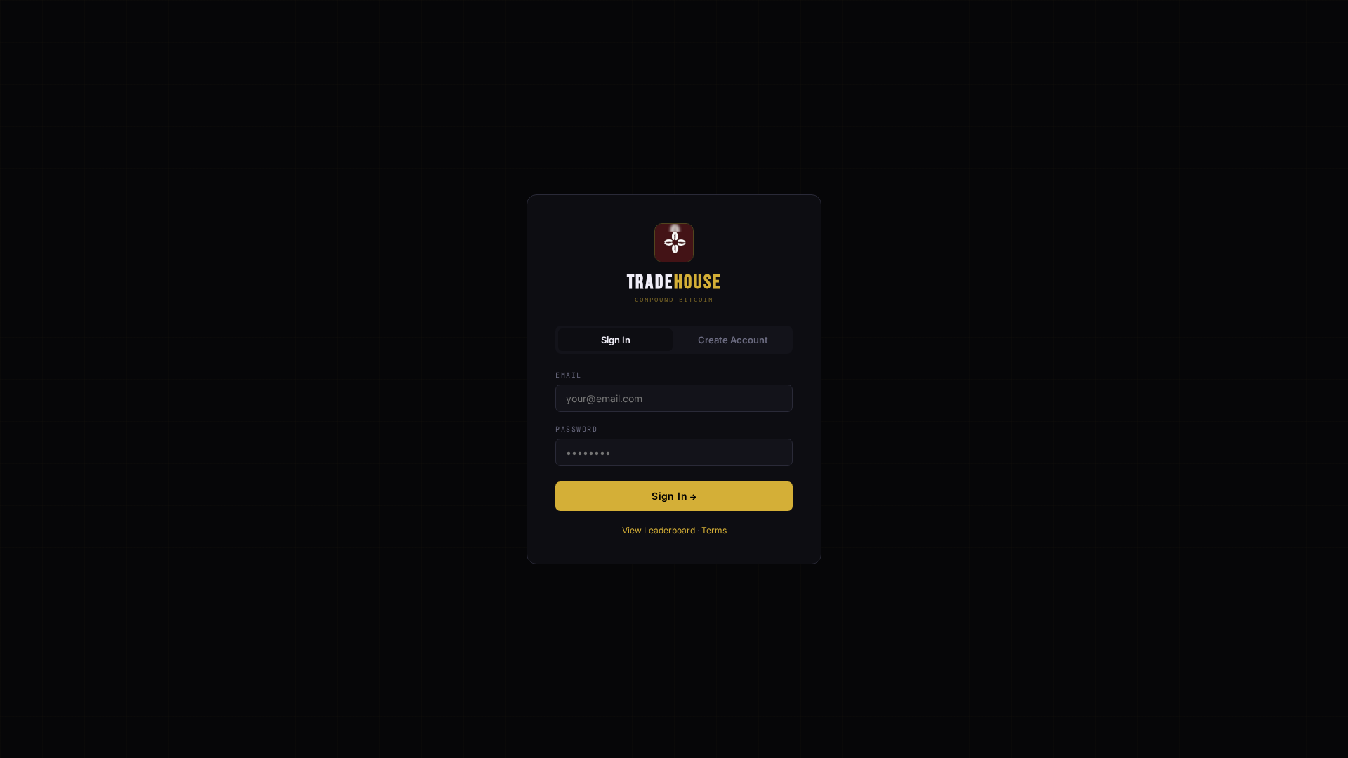 Screenshot of tradehouseapp.com