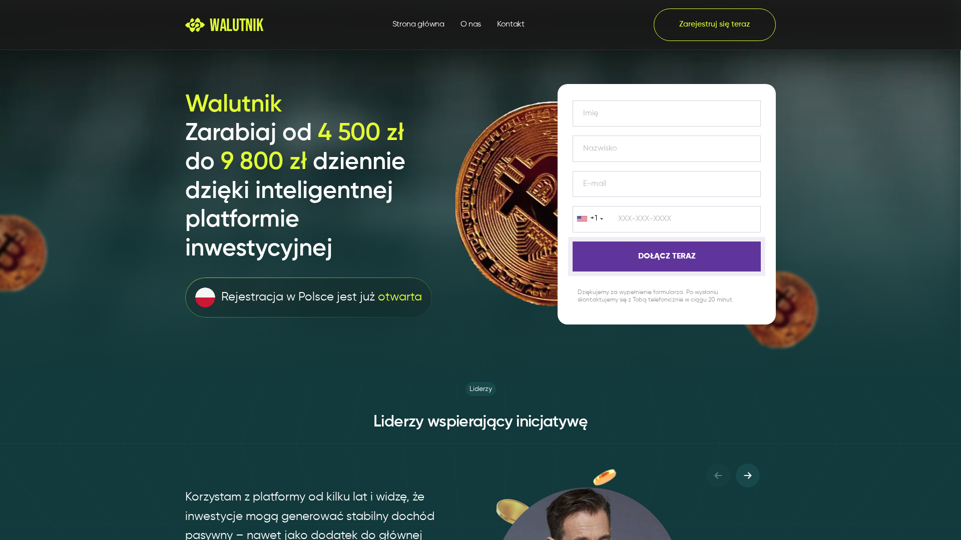 Screenshot of walutnik-ai.com
