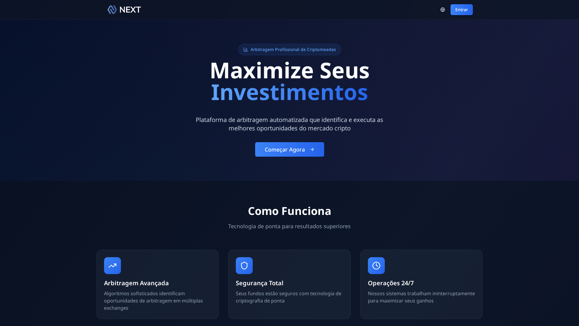 Screenshot of nextsmartinvest.com