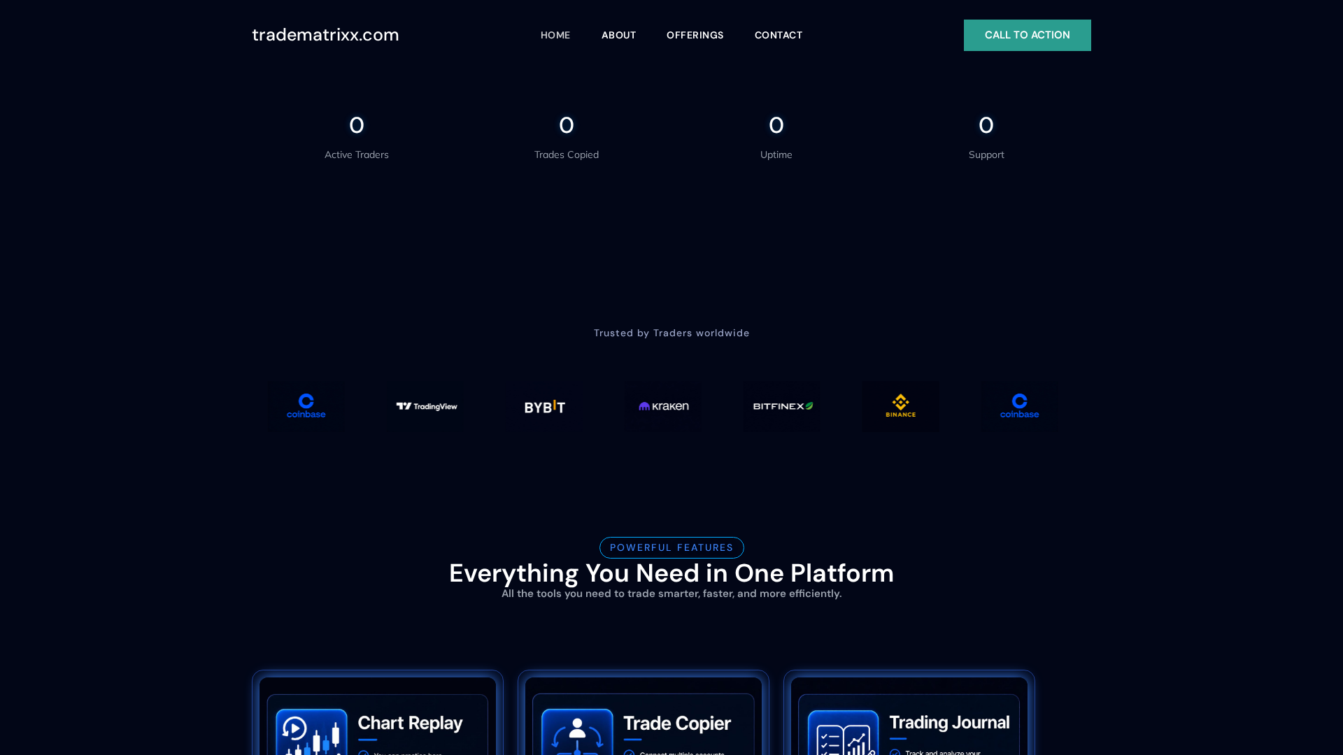 Screenshot of tradematrixx.com