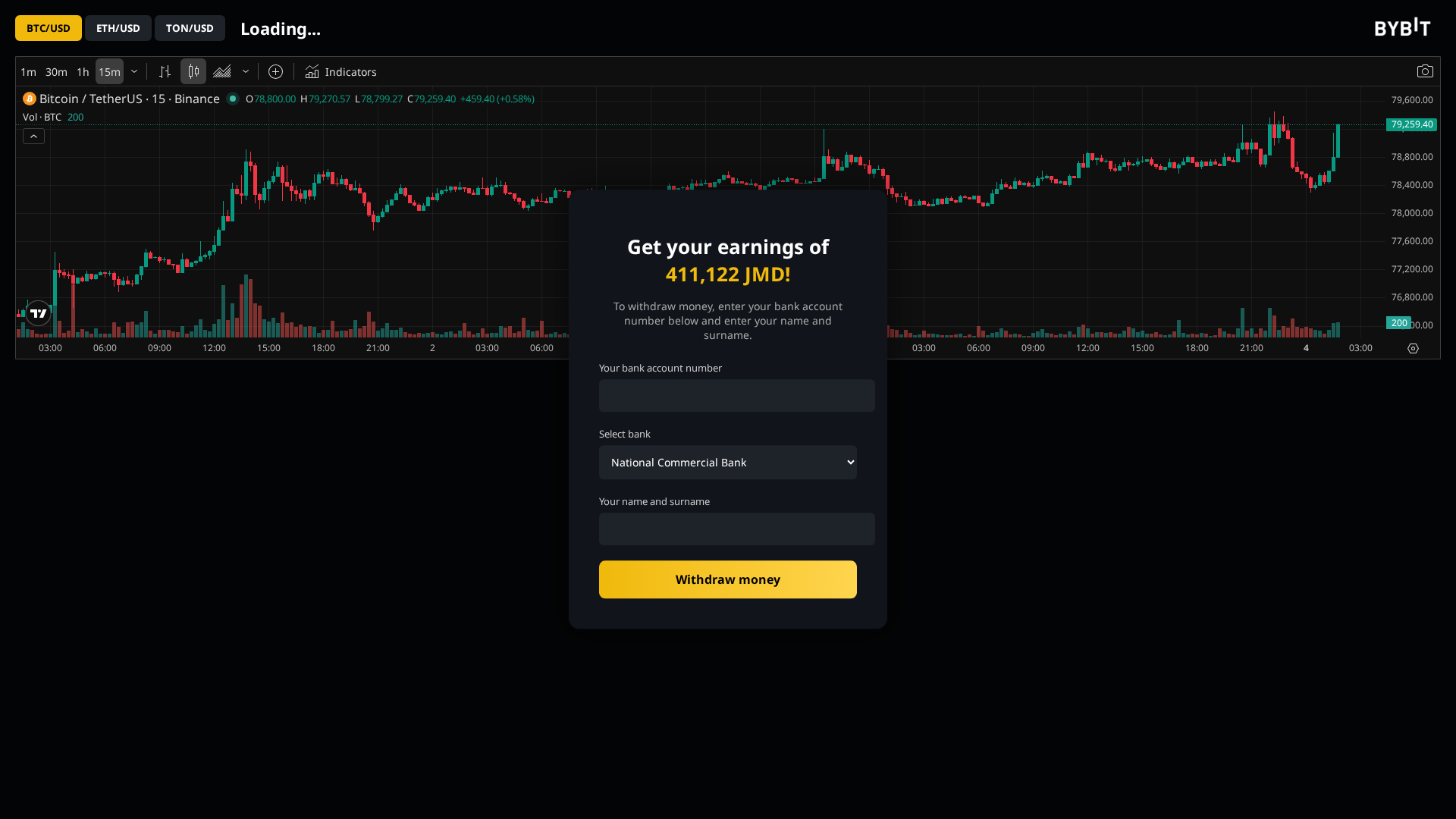 Screenshot of bybitwithdraw.site