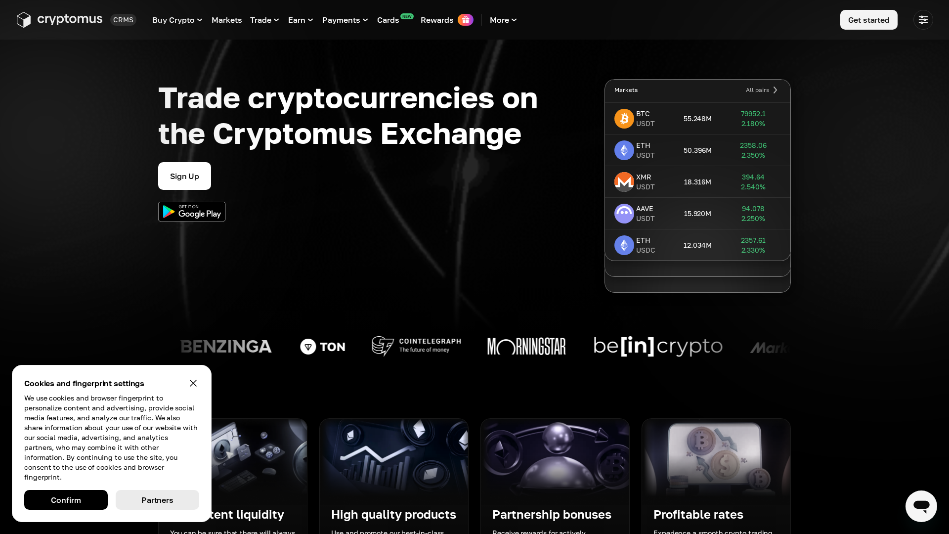 Screenshot of cryptomus-trans.com
