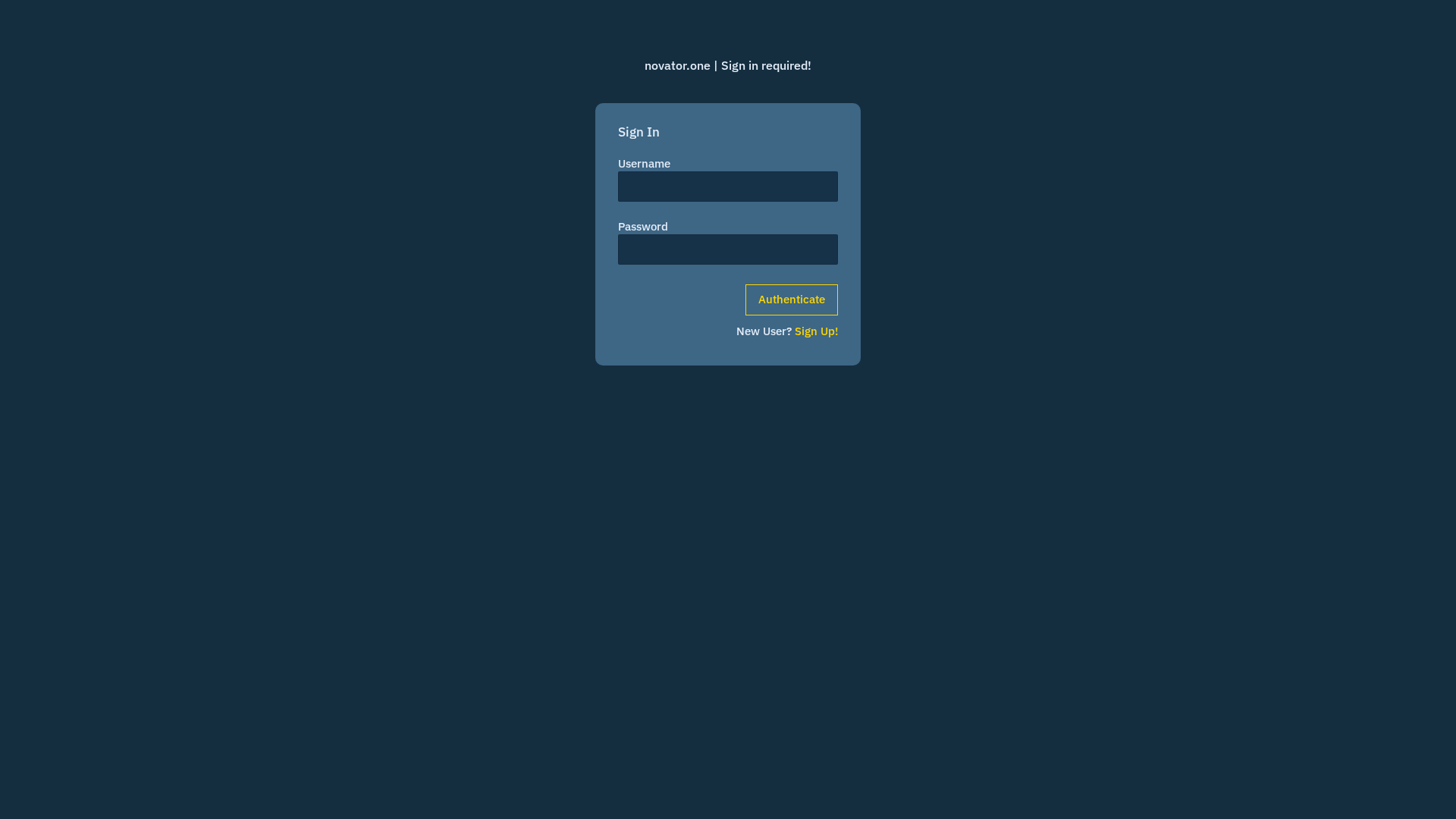 Screenshot of novator.one