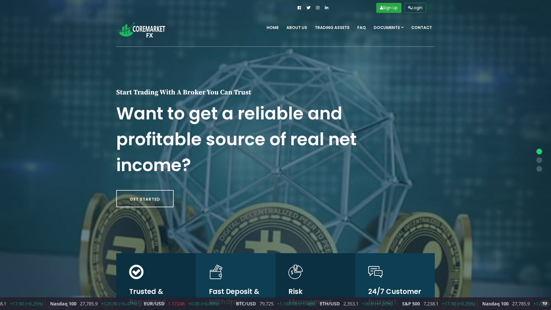 Screenshot of coinpilot.live