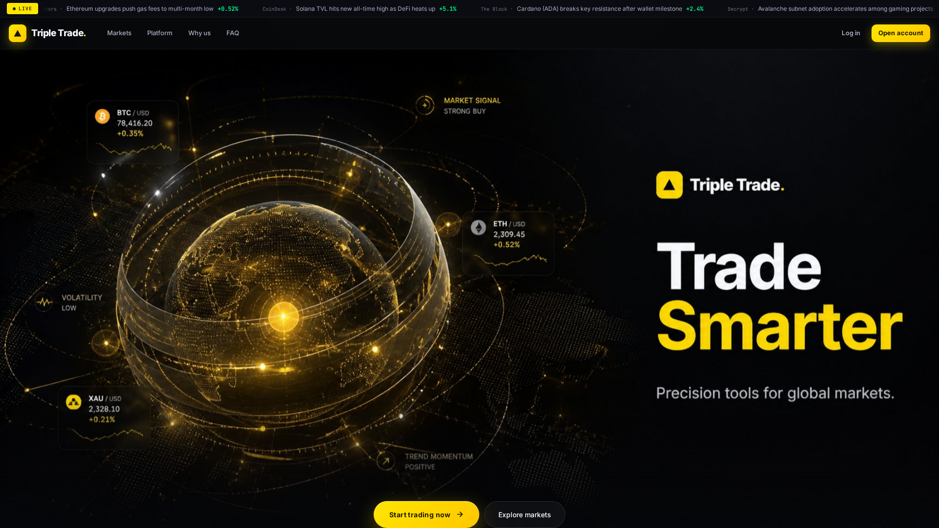 Screenshot of tripletrade.co