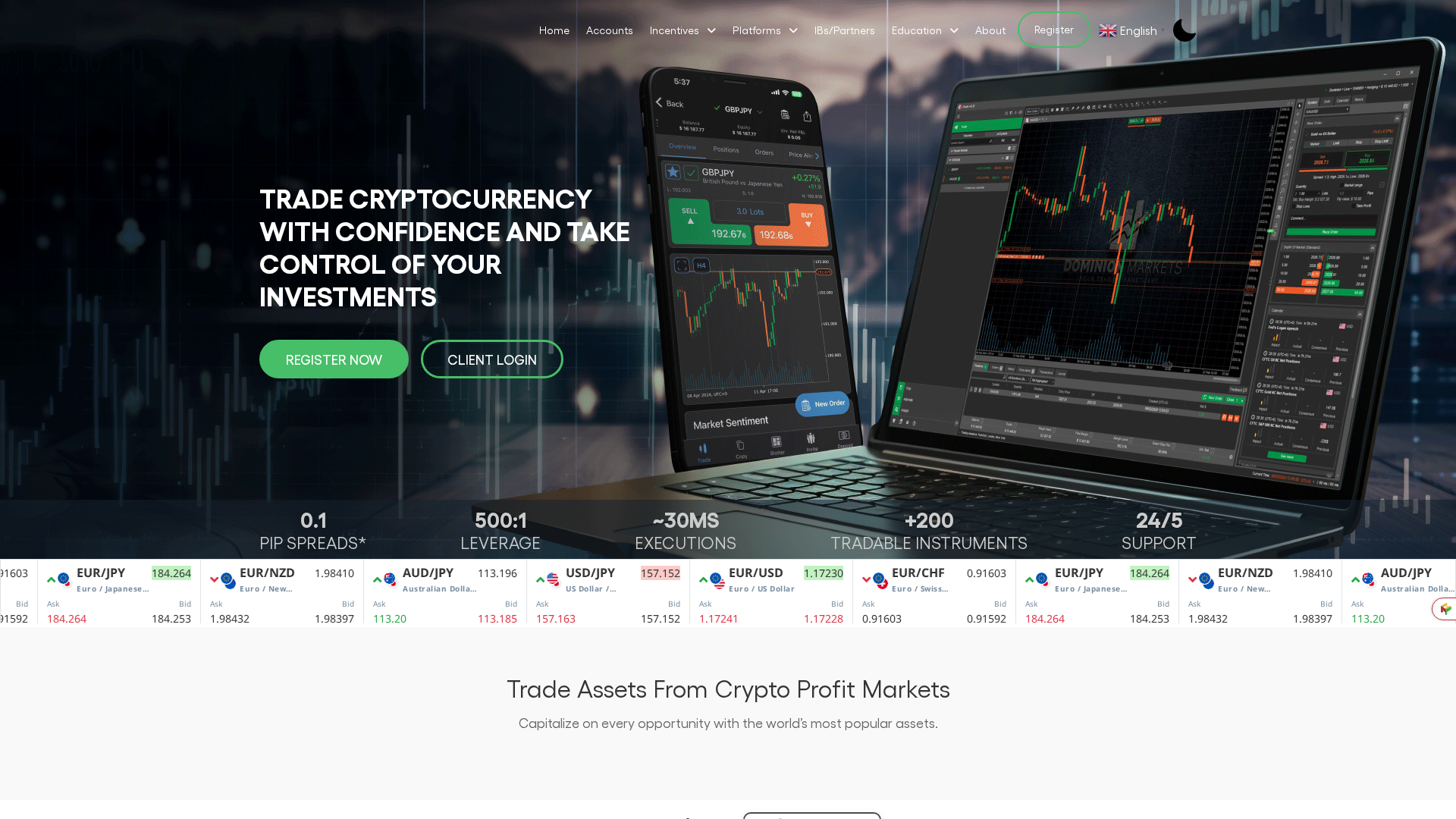Screenshot of cryptoprofitplanet.world