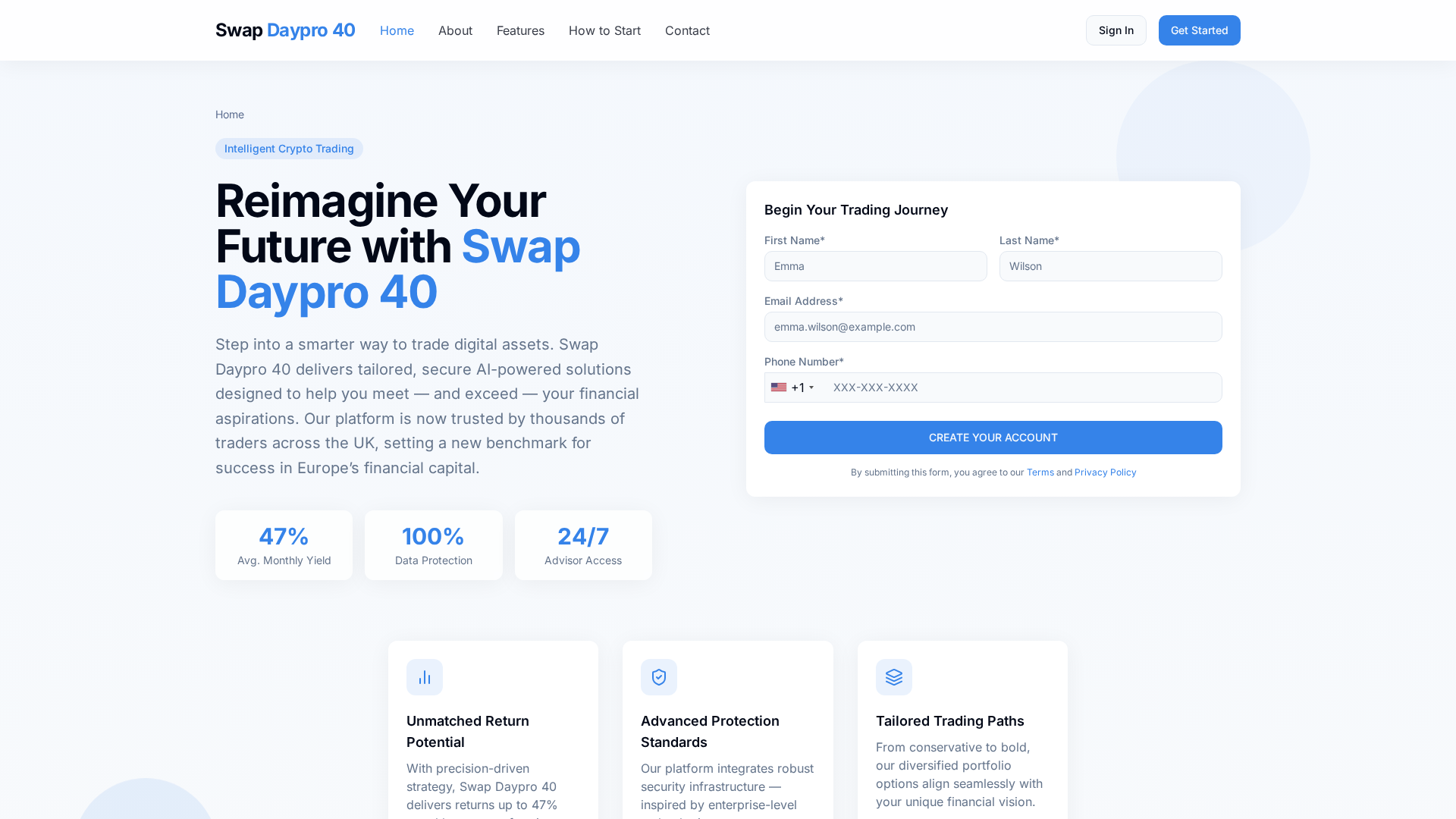 Screenshot of swapdaypro40ai.com