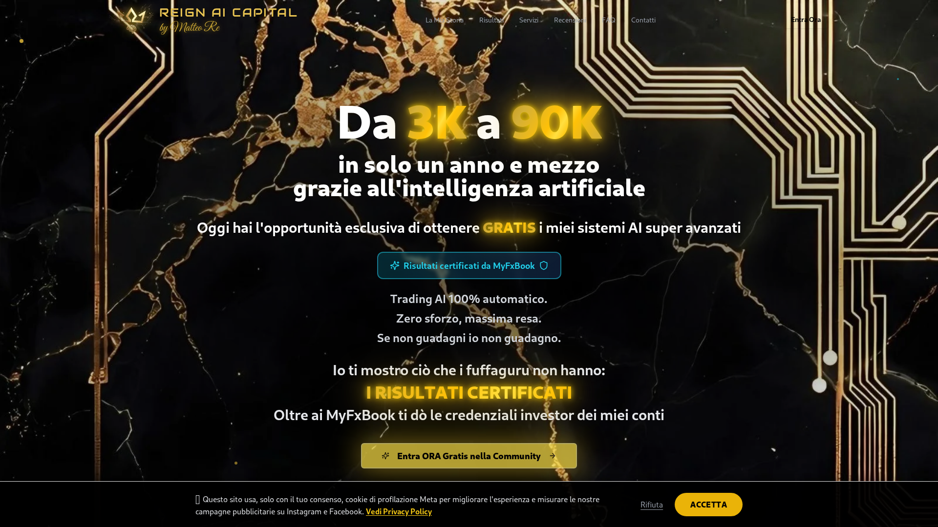 Screenshot of reignaicapital.com