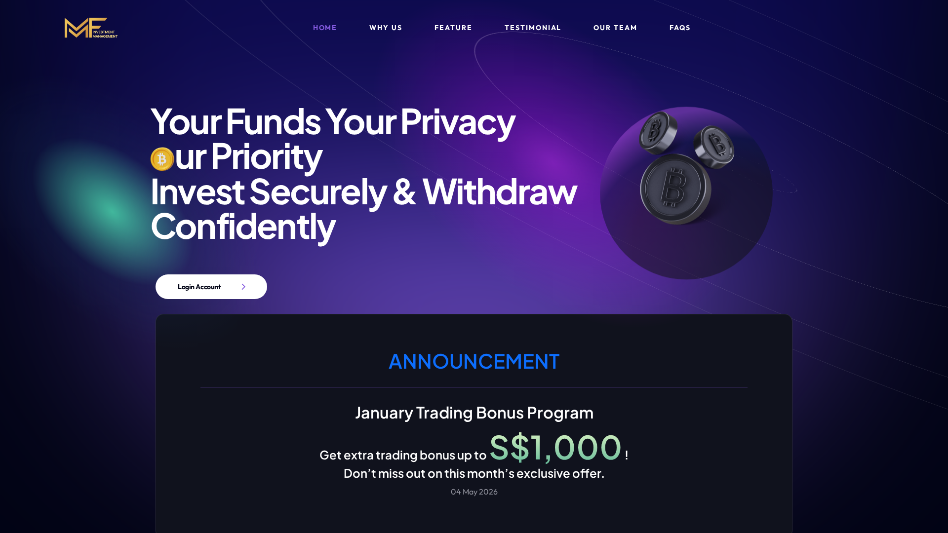 Screenshot of metafundgroup.com