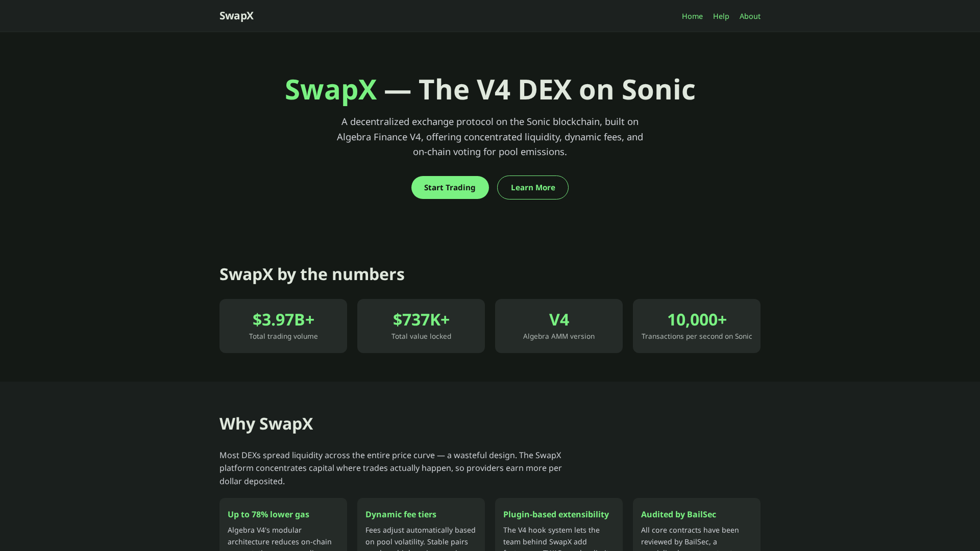 Screenshot of swapx-app.com