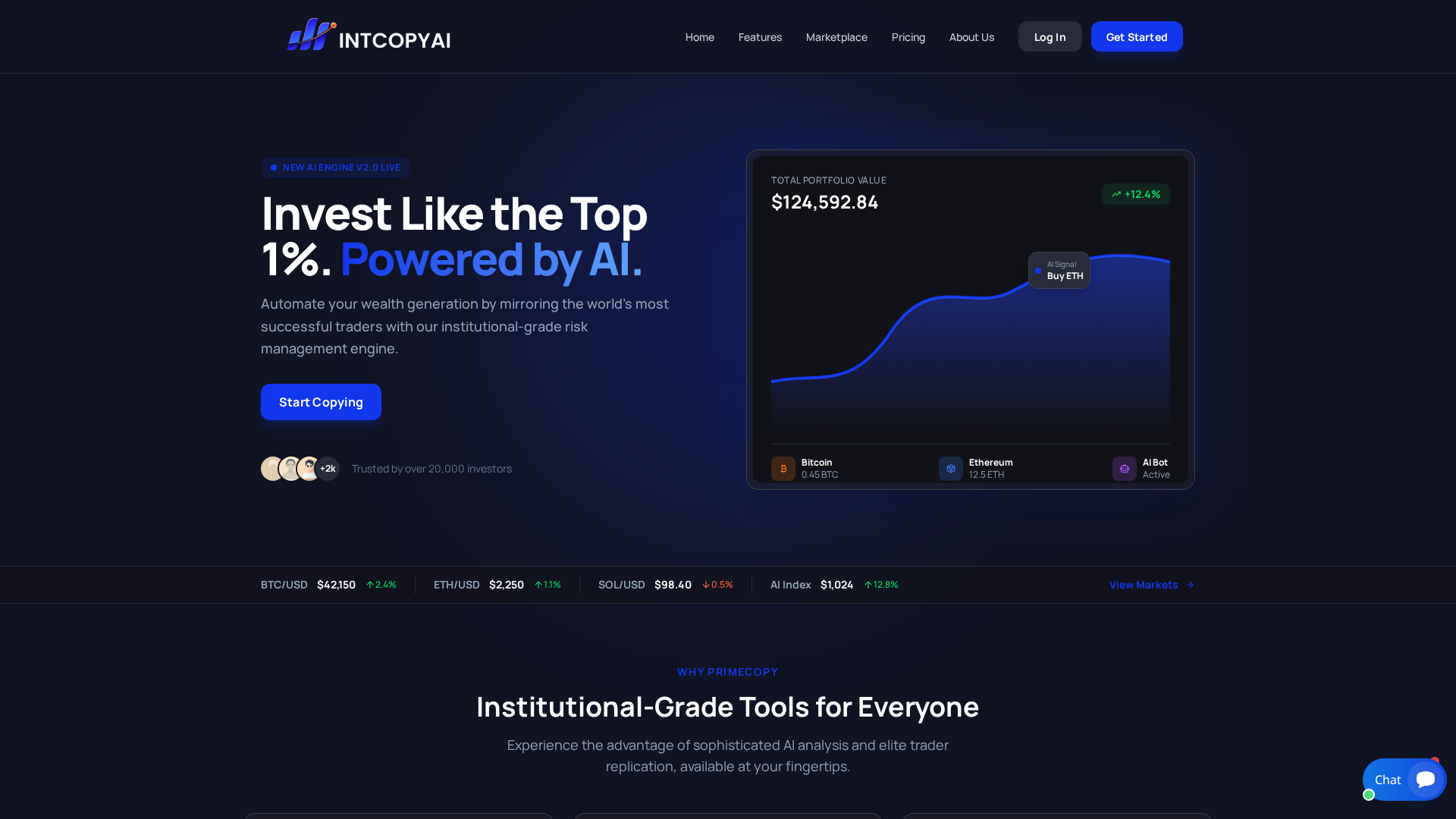 Screenshot of interactivecopyai.com
