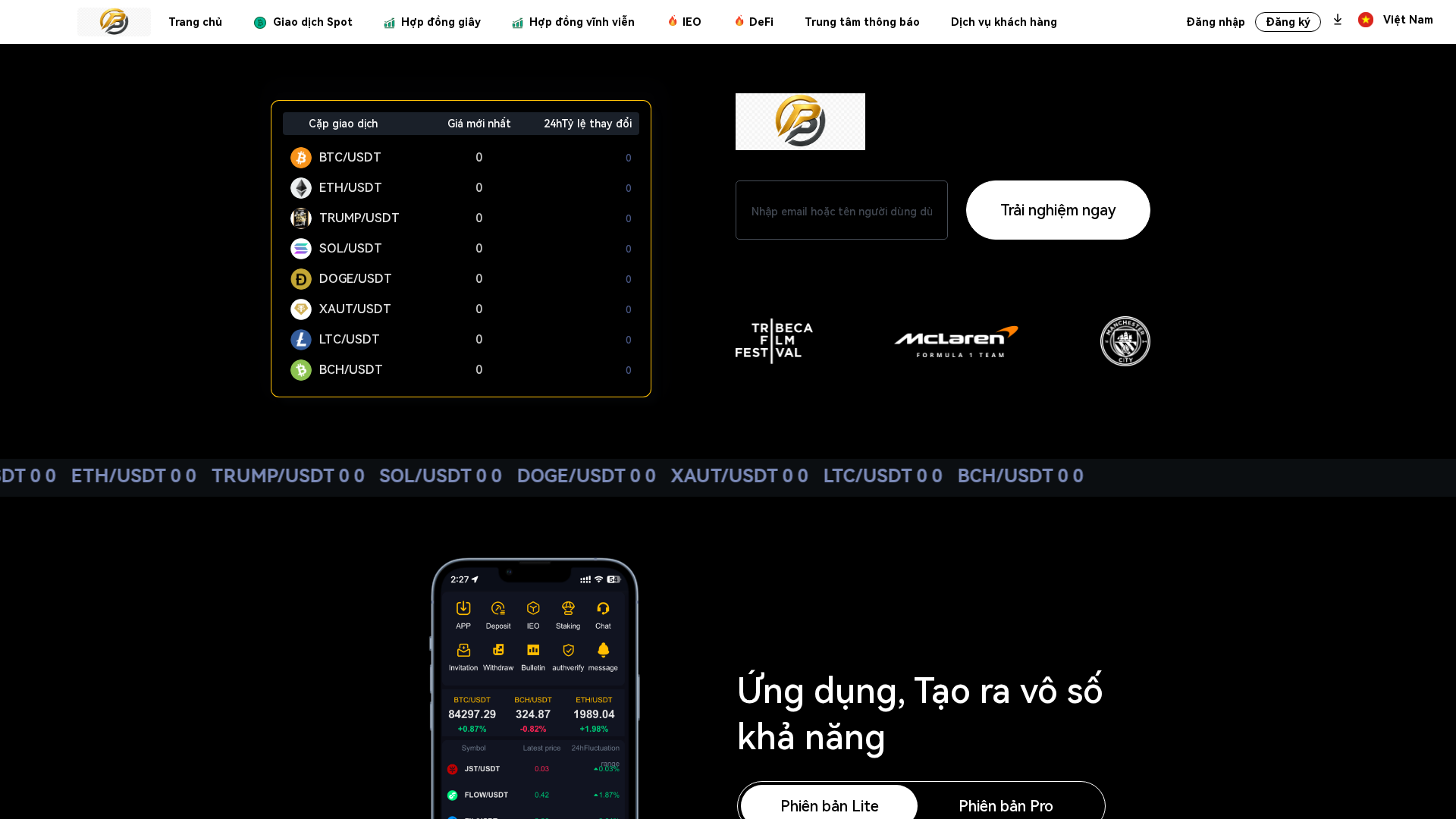 Screenshot of beacointrade.com