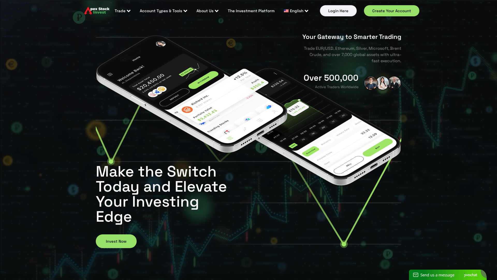 Screenshot of apexstockinvest.com